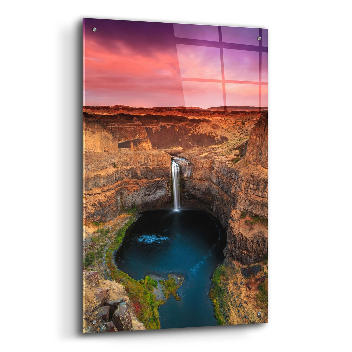 Epic Art ' Palouse Falls' by Shawn/Corinne Severn, Acrylic Glass Wall Art,24x36