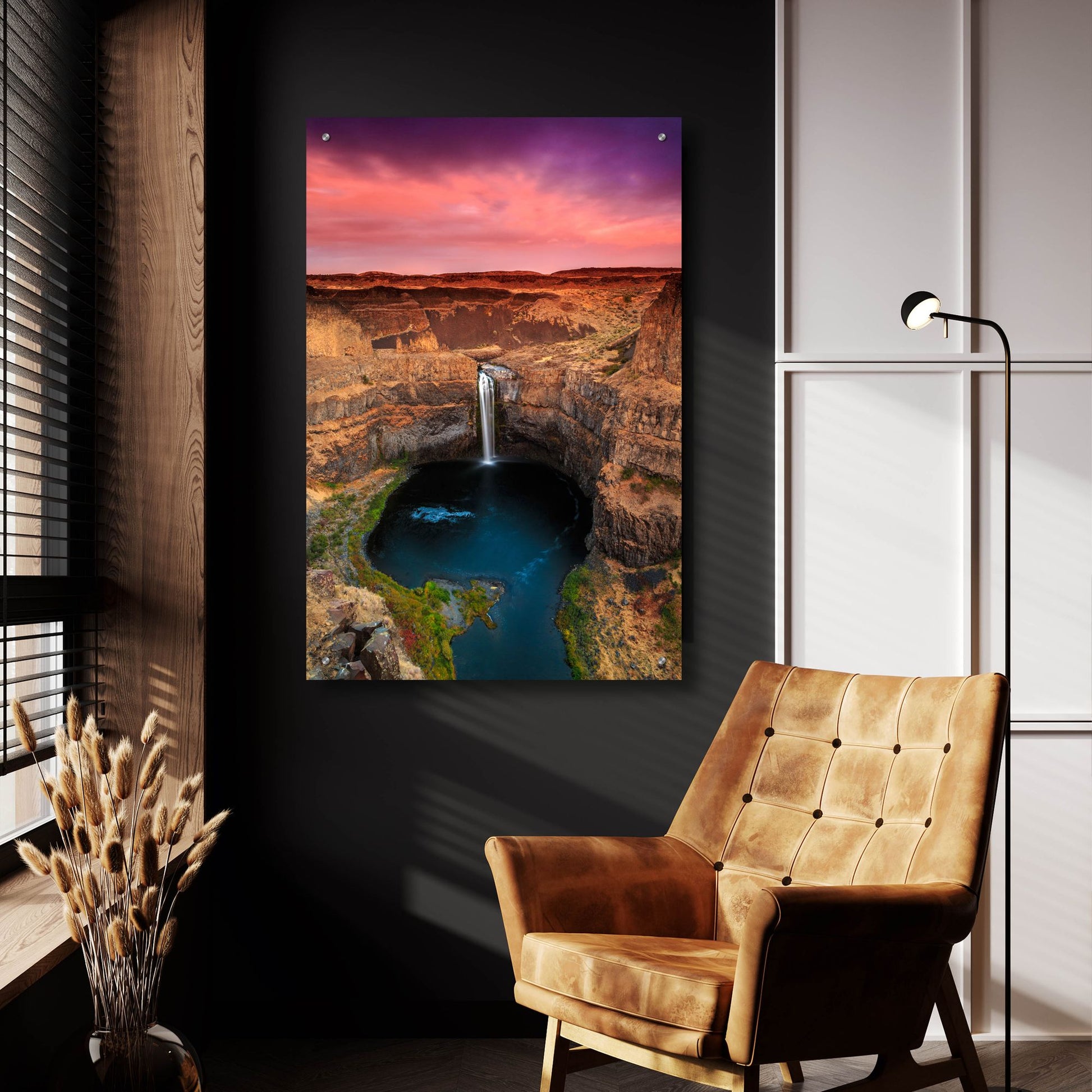 Epic Art ' Palouse Falls' by Shawn/Corinne Severn, Acrylic Glass Wall Art,24x36