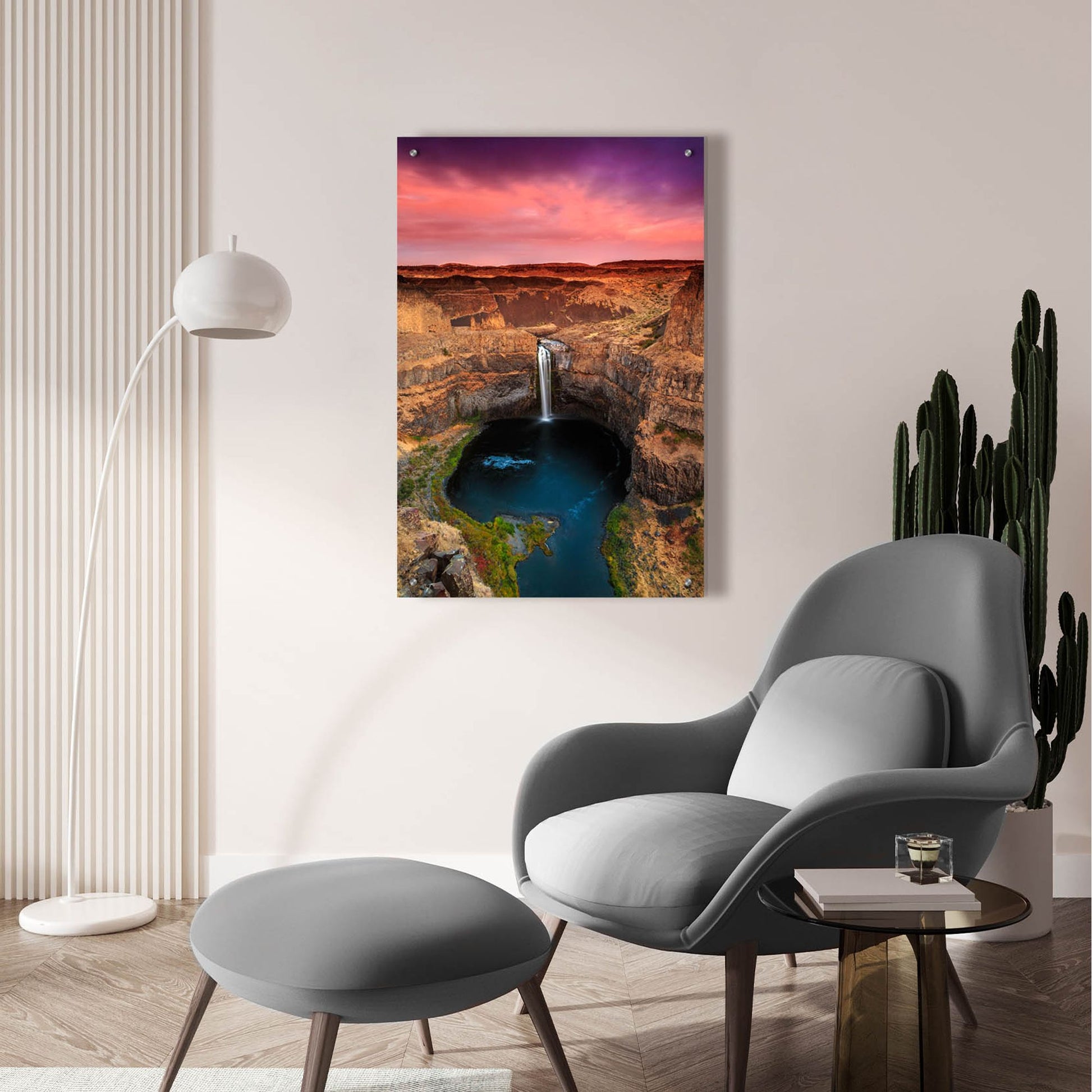 Epic Art ' Palouse Falls' by Shawn/Corinne Severn, Acrylic Glass Wall Art,24x36