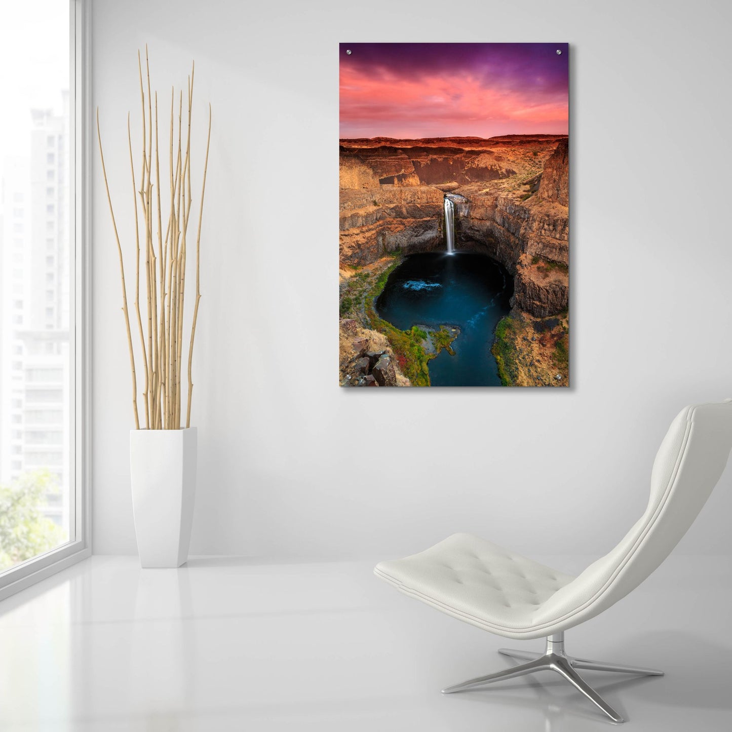 Epic Art ' Palouse Falls' by Shawn/Corinne Severn, Acrylic Glass Wall Art,24x36