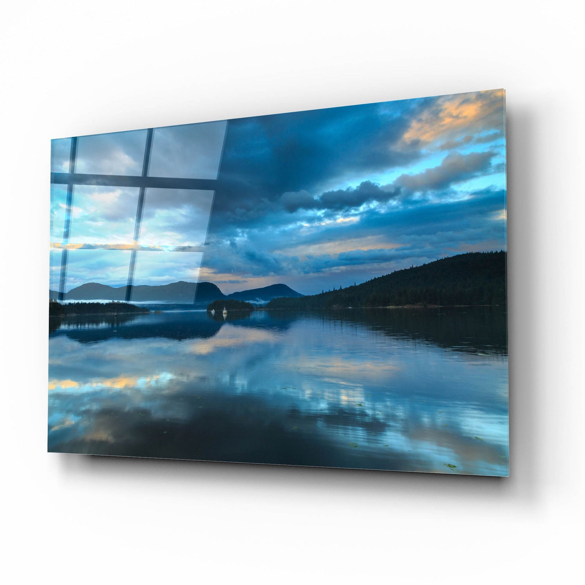 Epic Art ' Waiatt Bay Evening' by Shawn/Corinne Severn, Acrylic Glass Wall Art,16x12