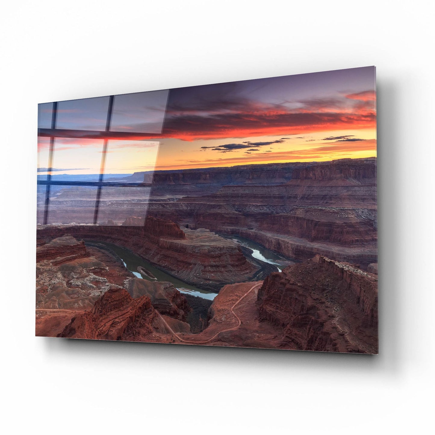 Epic Art ' Sunset at Dead Horse' by Shawn/Corinne Severn, Acrylic Glass Wall Art,16x12