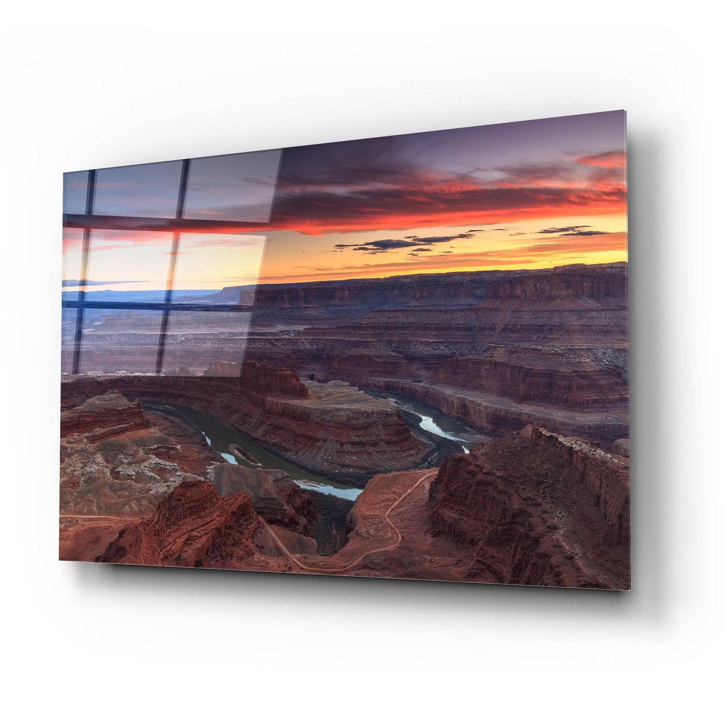 Epic Art ' Sunset at Dead Horse' by Shawn/Corinne Severn, Acrylic Glass Wall Art,24x16