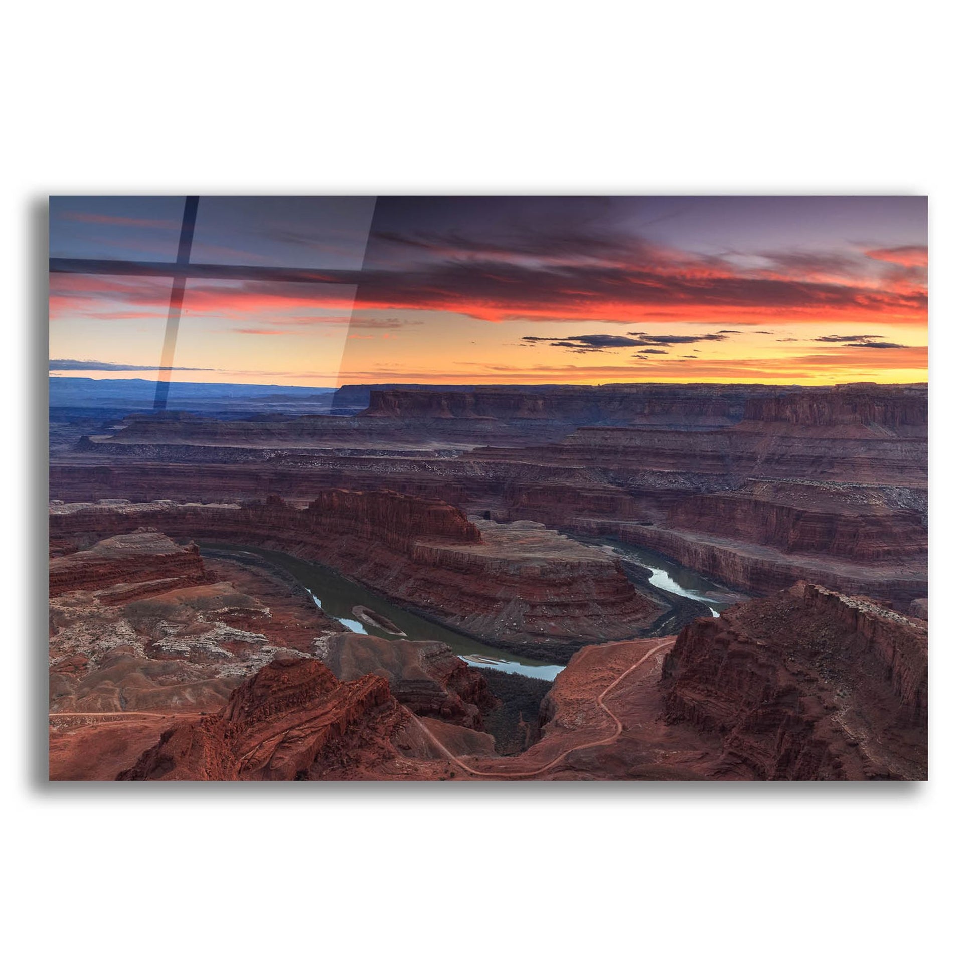 Epic Art ' Sunset at Dead Horse' by Shawn/Corinne Severn, Acrylic Glass Wall Art,24x16