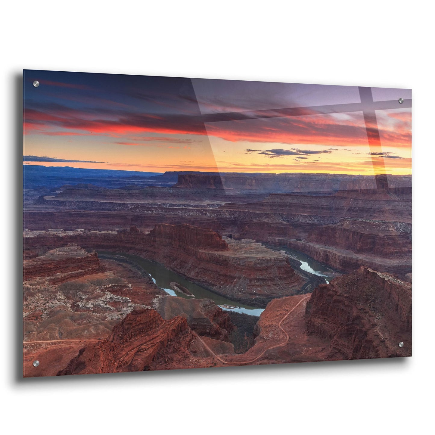 Epic Art ' Sunset at Dead Horse' by Shawn/Corinne Severn, Acrylic Glass Wall Art,36x24