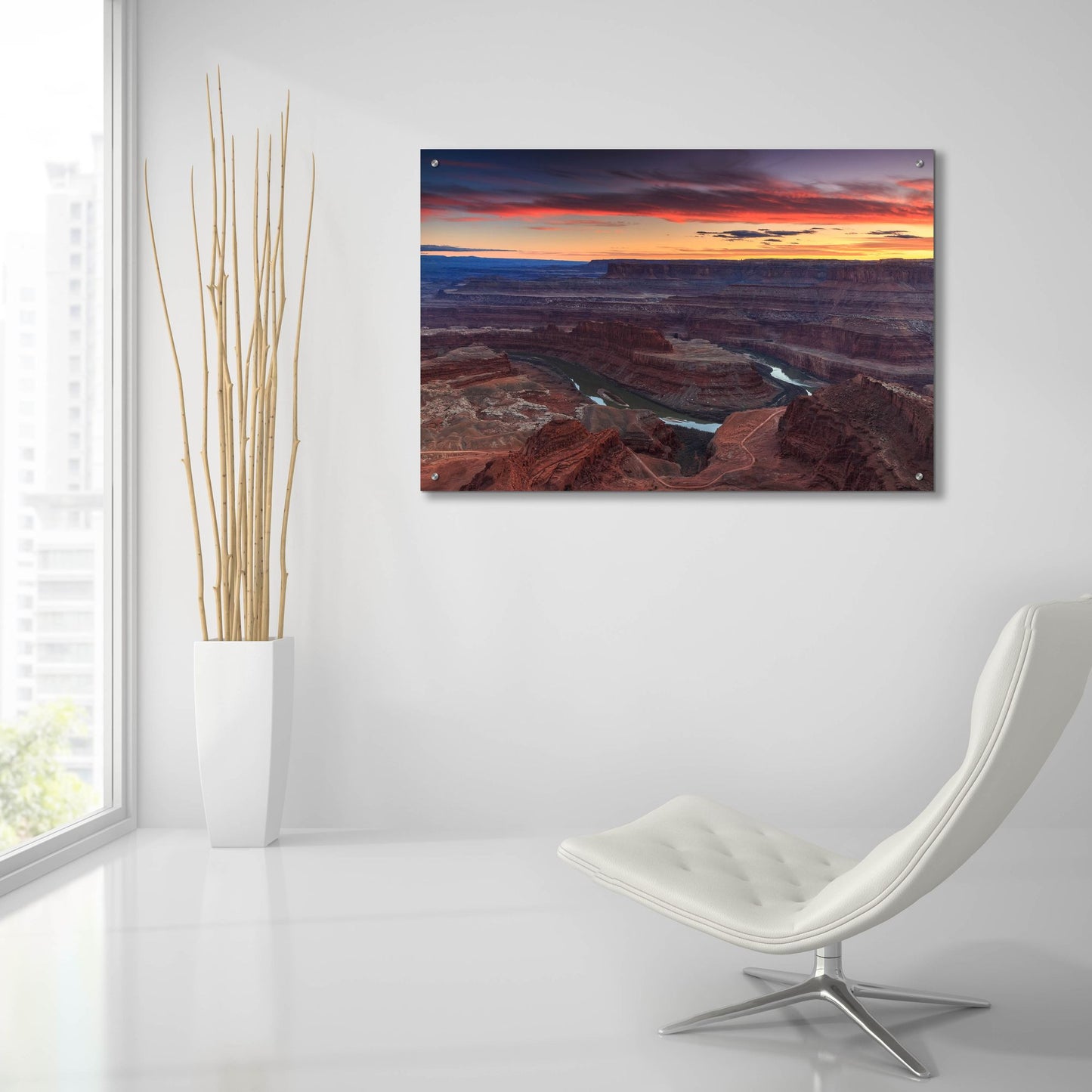 Epic Art ' Sunset at Dead Horse' by Shawn/Corinne Severn, Acrylic Glass Wall Art,36x24