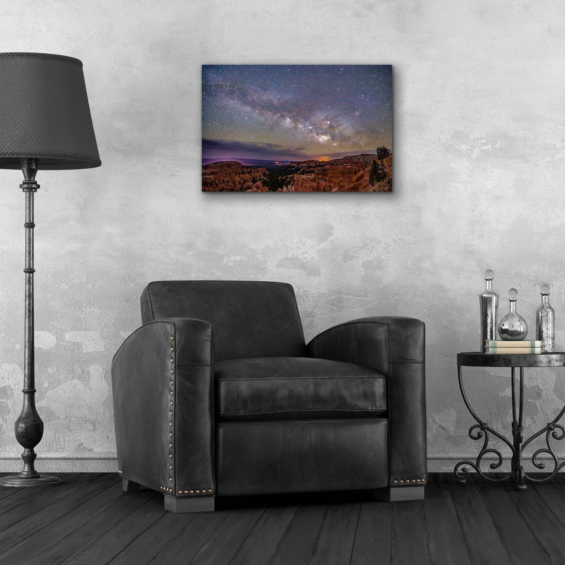 Epic Art ' Milky Way over Bryce Canyon' by Shawn/Corinne Severn, Acrylic Glass Wall Art,24x16