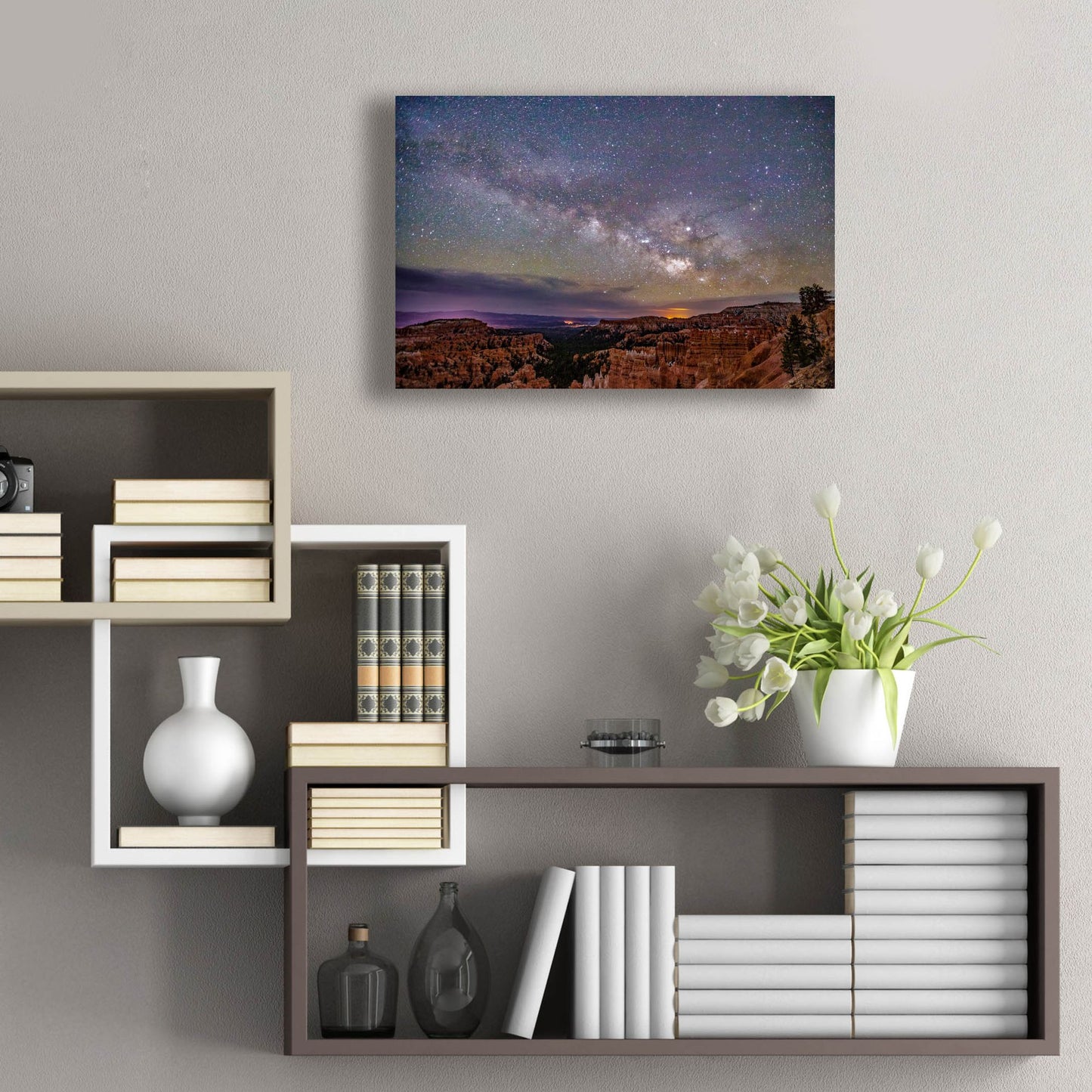 Epic Art ' Milky Way over Bryce Canyon' by Shawn/Corinne Severn, Acrylic Glass Wall Art,24x16