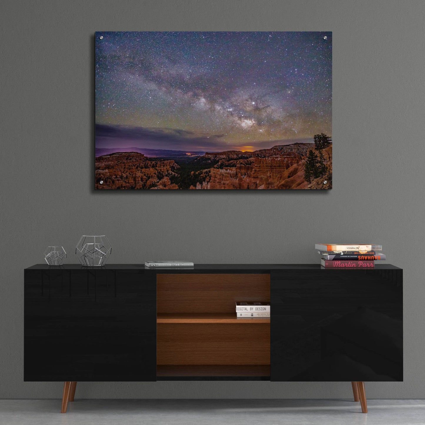 Epic Art ' Milky Way over Bryce Canyon' by Shawn/Corinne Severn, Acrylic Glass Wall Art,36x24