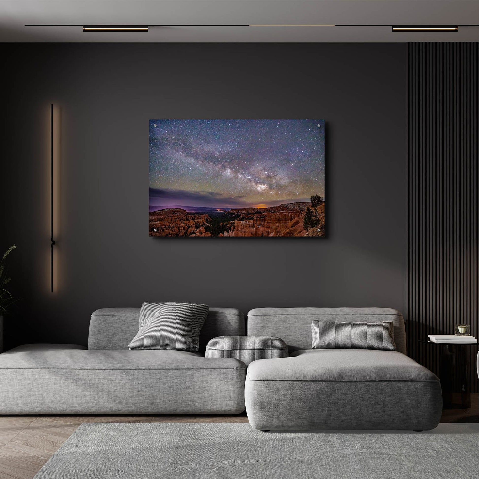 Epic Art ' Milky Way over Bryce Canyon' by Shawn/Corinne Severn, Acrylic Glass Wall Art,36x24