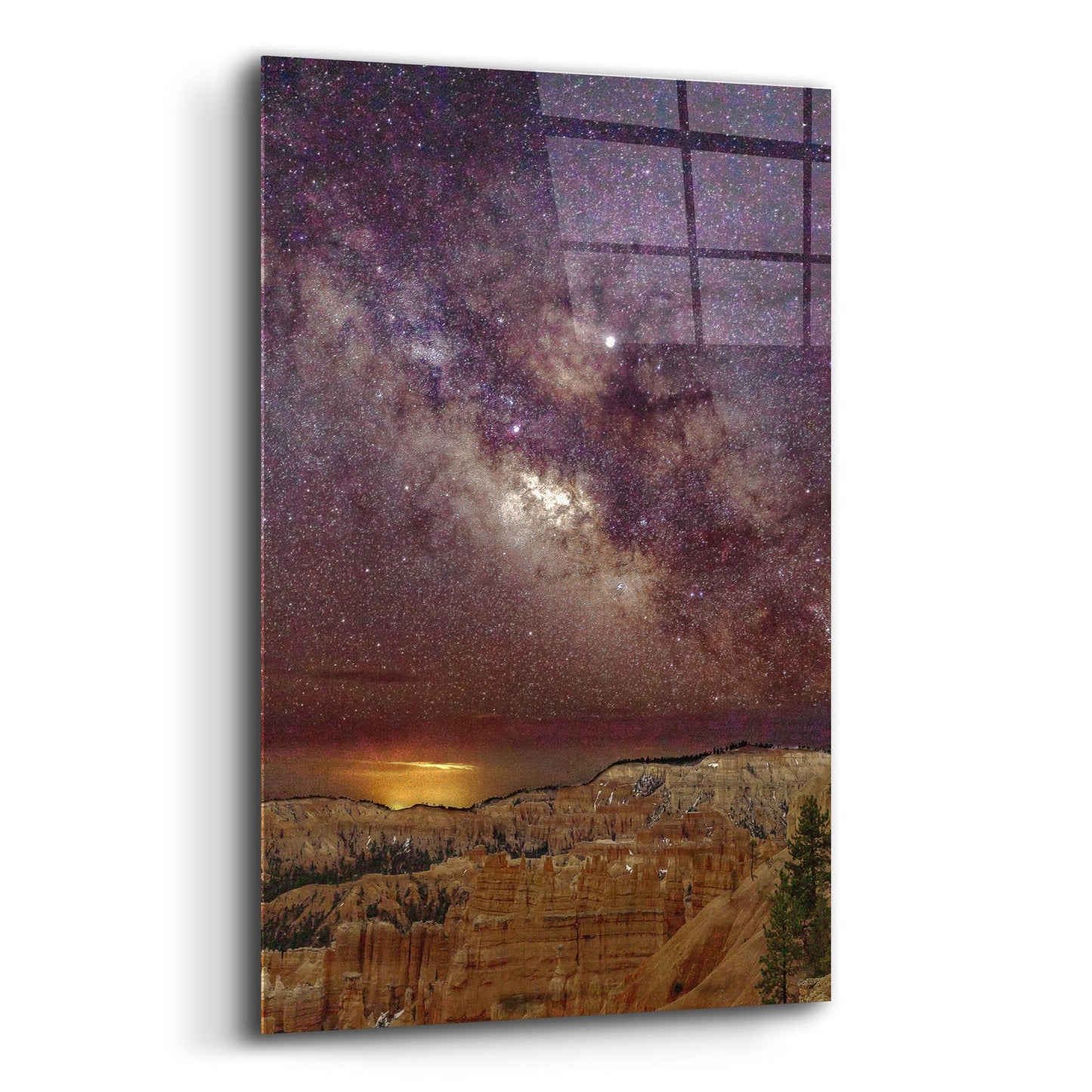 Epic Art ' Milky Way over Bryce Canyon 2' by Shawn/Corinne Severn, Acrylic Glass Wall Art,12x16