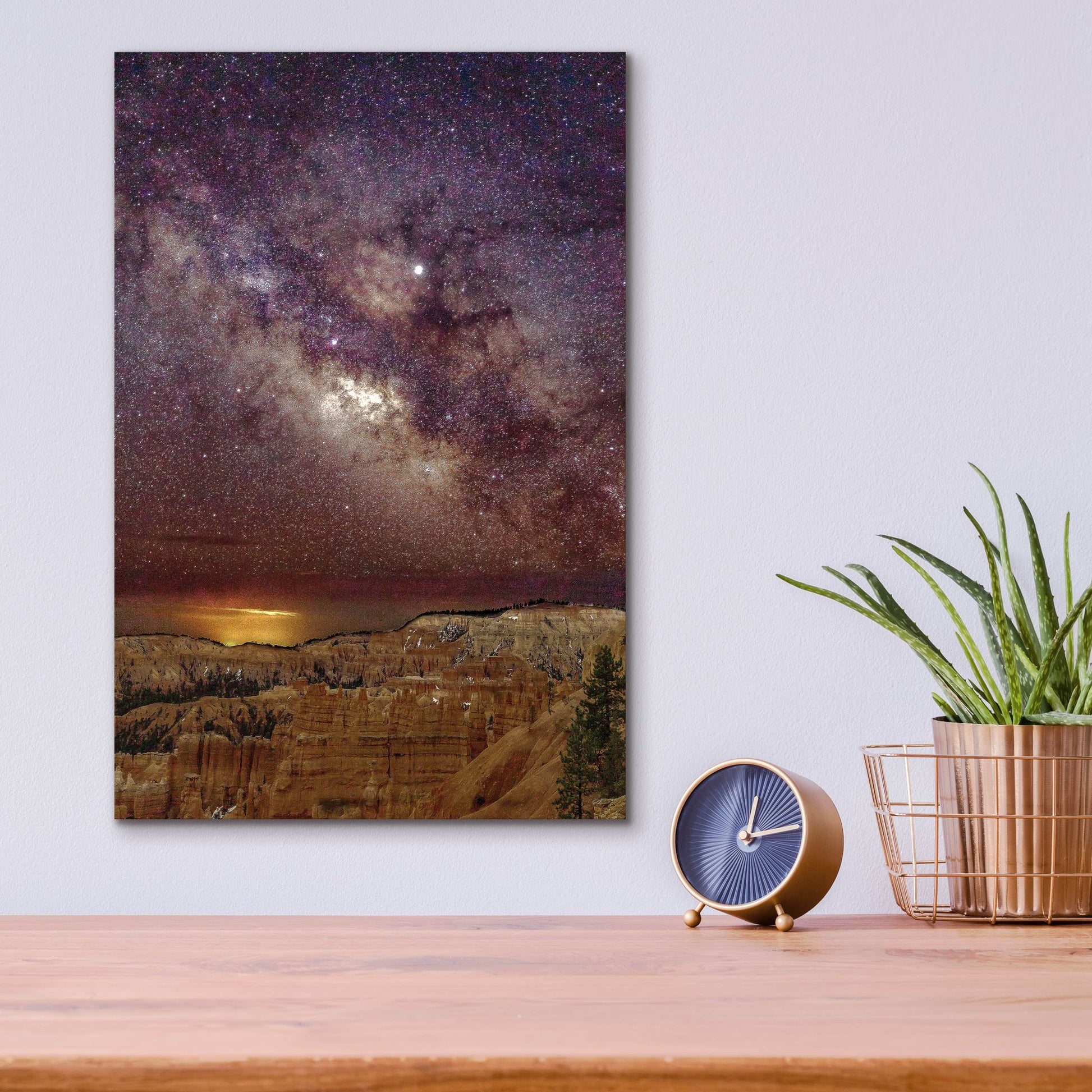 Epic Art ' Milky Way over Bryce Canyon 2' by Shawn/Corinne Severn, Acrylic Glass Wall Art,12x16