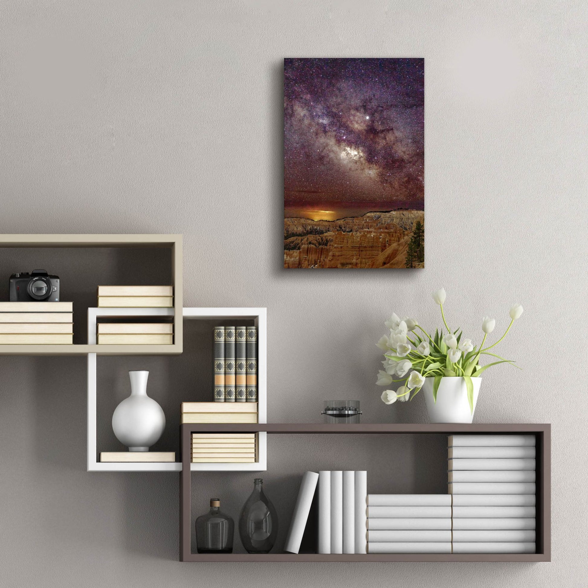 Epic Art ' Milky Way over Bryce Canyon 2' by Shawn/Corinne Severn, Acrylic Glass Wall Art,16x24