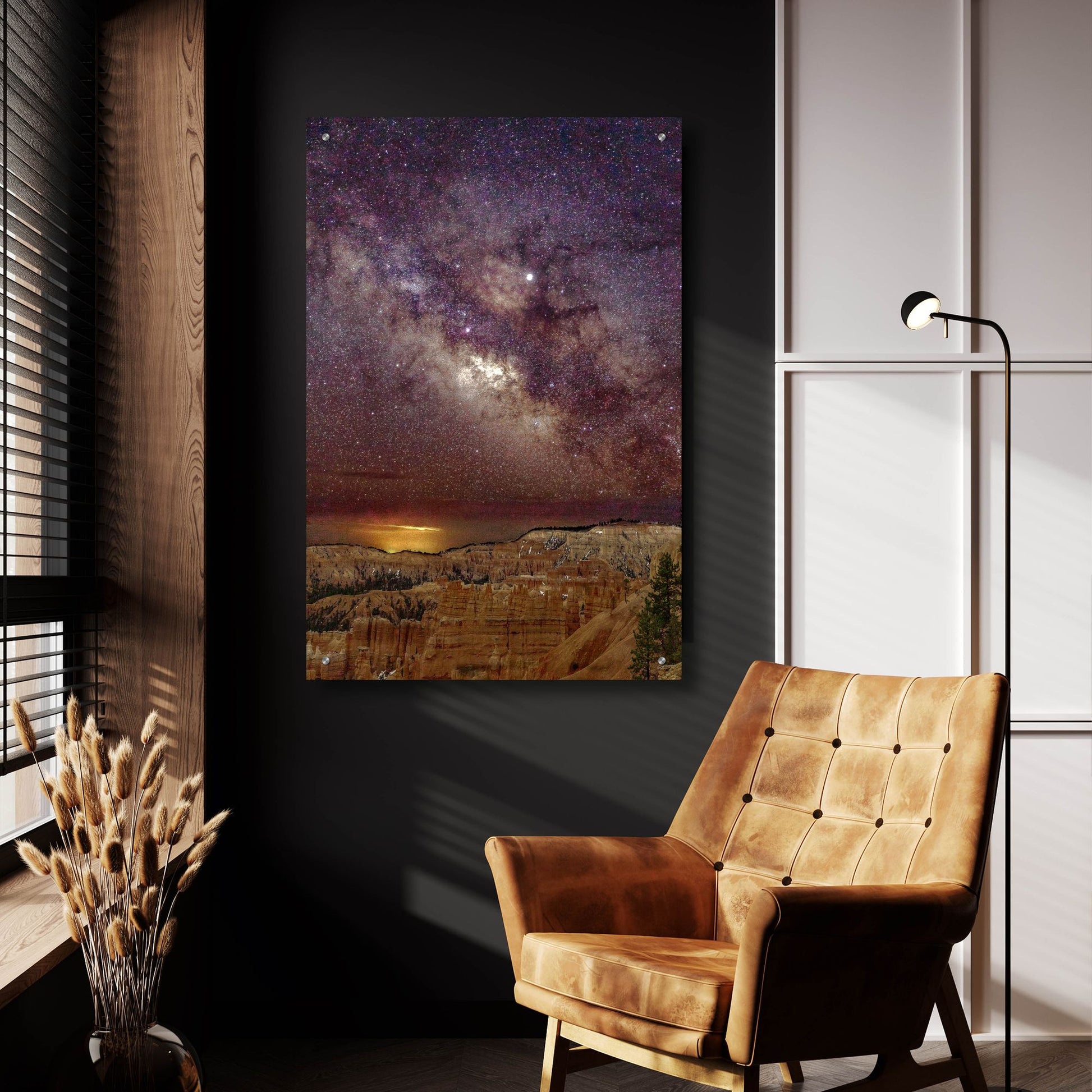 Epic Art ' Milky Way over Bryce Canyon 2' by Shawn/Corinne Severn, Acrylic Glass Wall Art,24x36