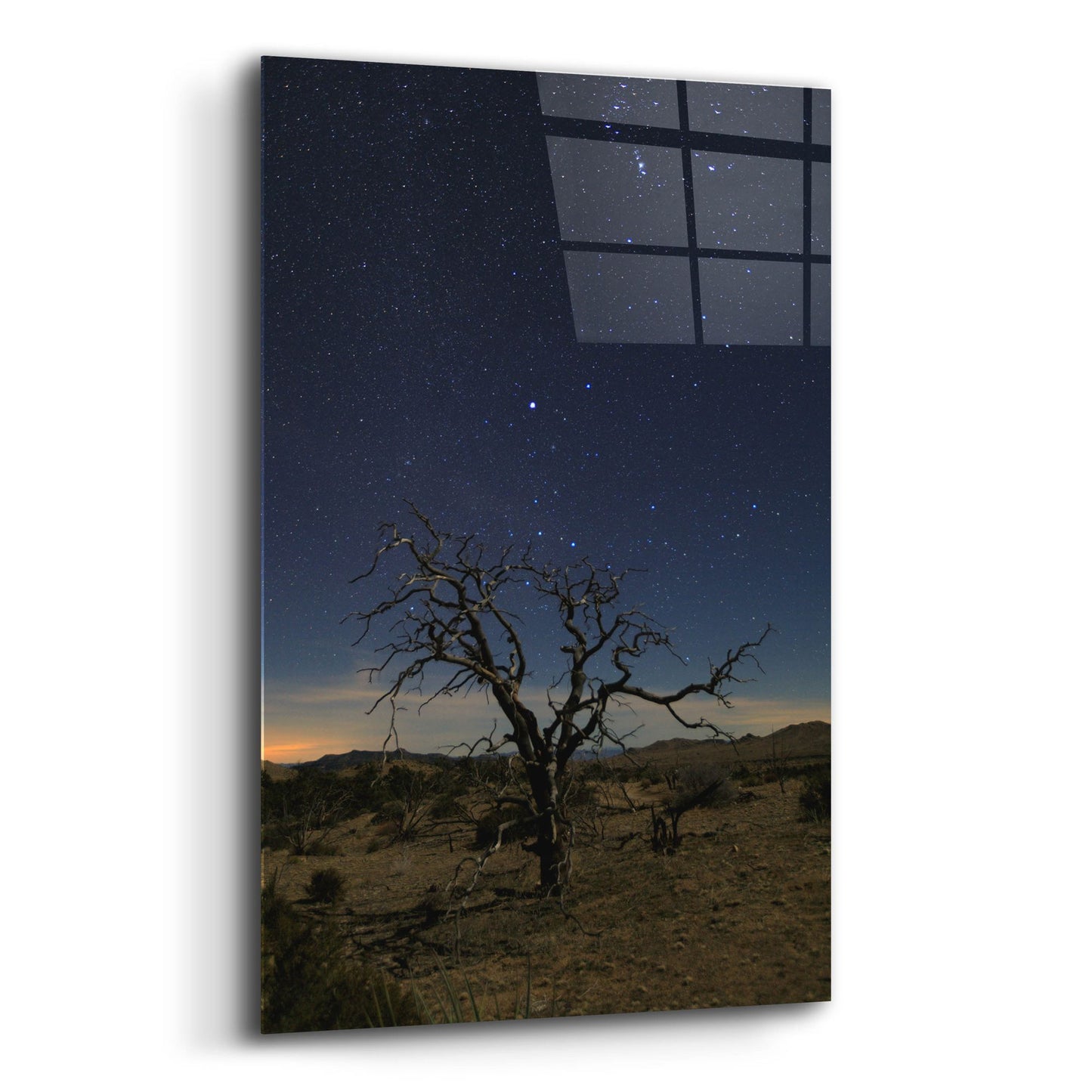 Epic Art ' Mohave at Night 1' by Shawn/Corinne Severn, Acrylic Glass Wall Art,12x16