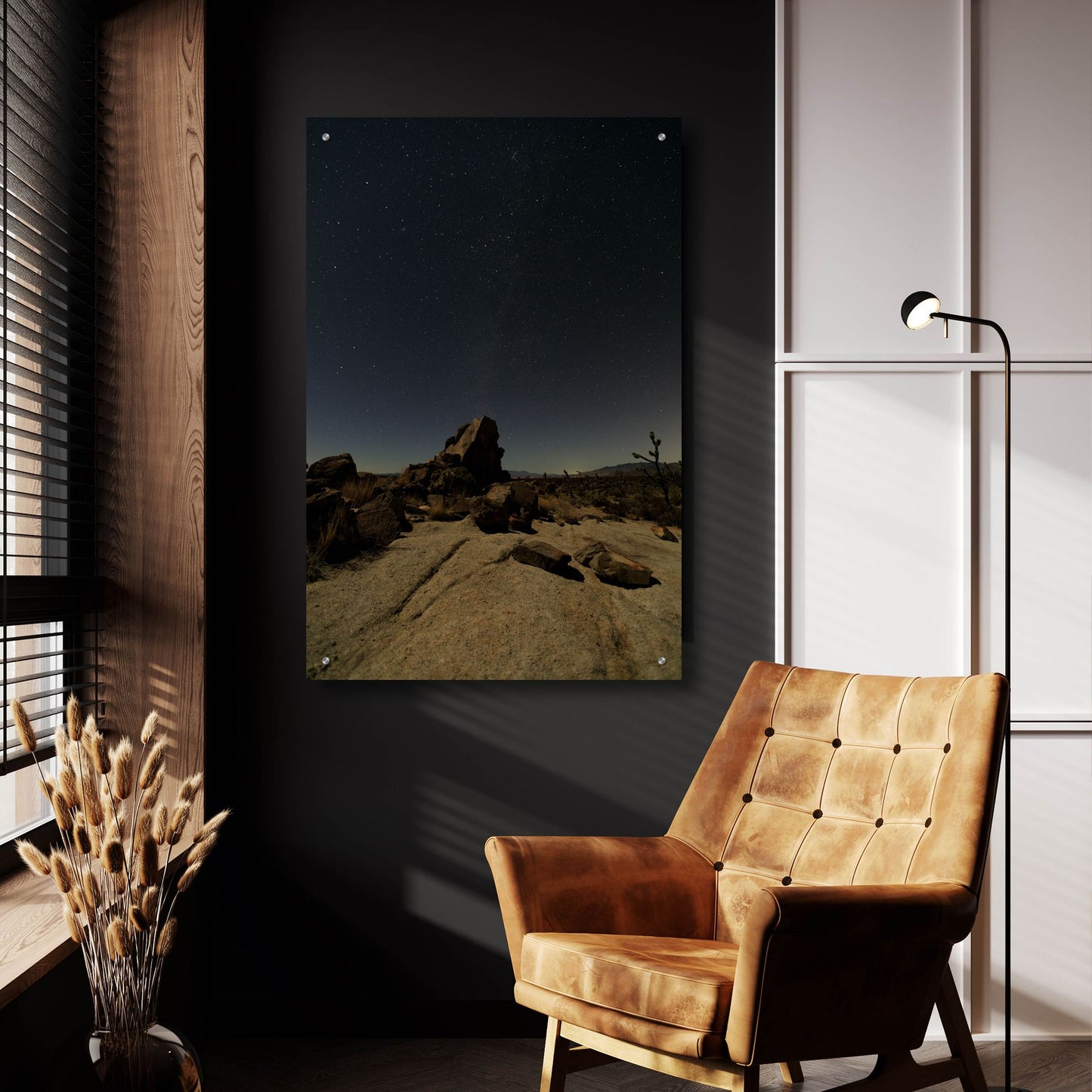 Epic Art ' Mohave at Night 2' by Shawn/Corinne Severn, Acrylic Glass Wall Art,24x36