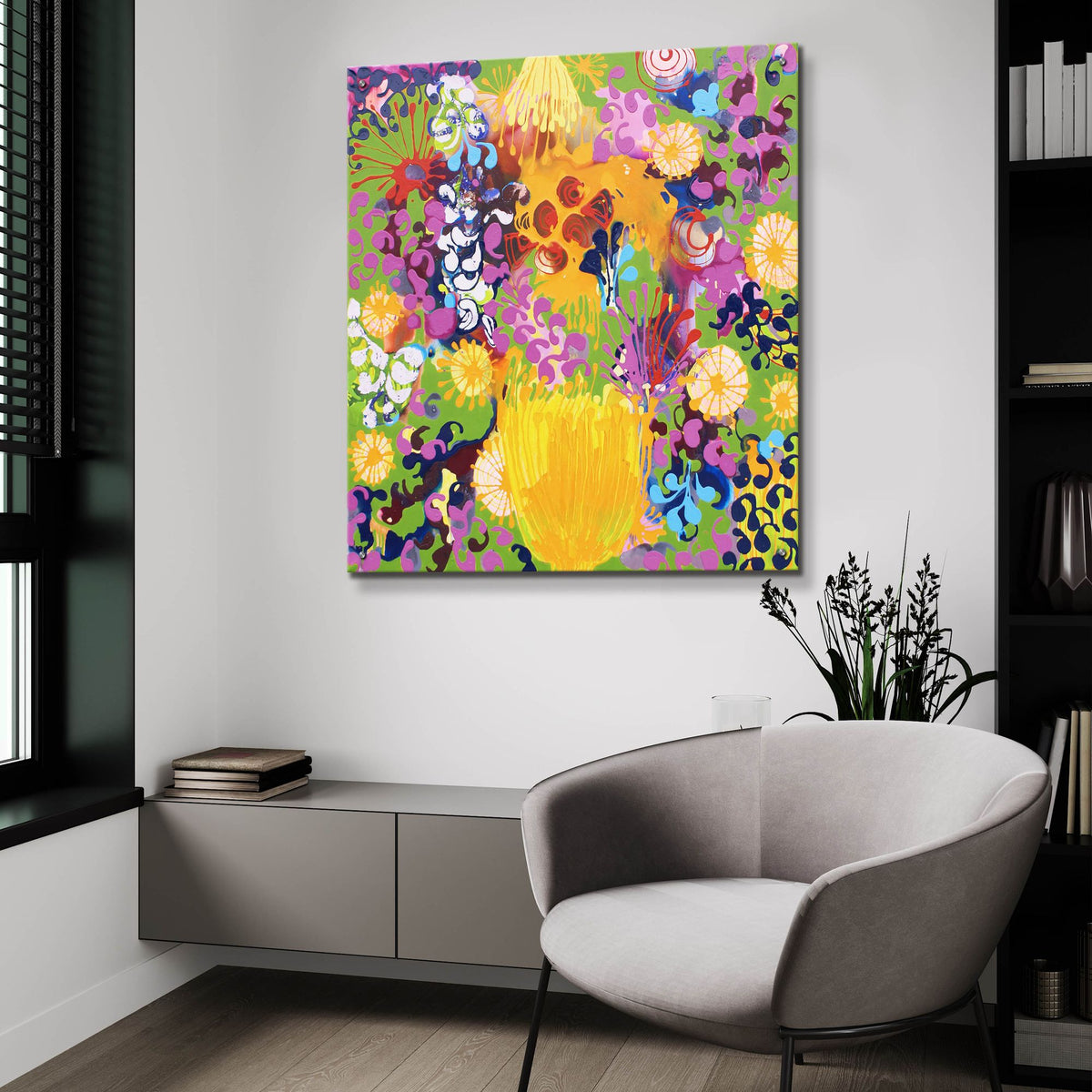 Epic Art ' Hard Candy' by Sofie Siegmann, Acrylic Glass Wall Art,36x36