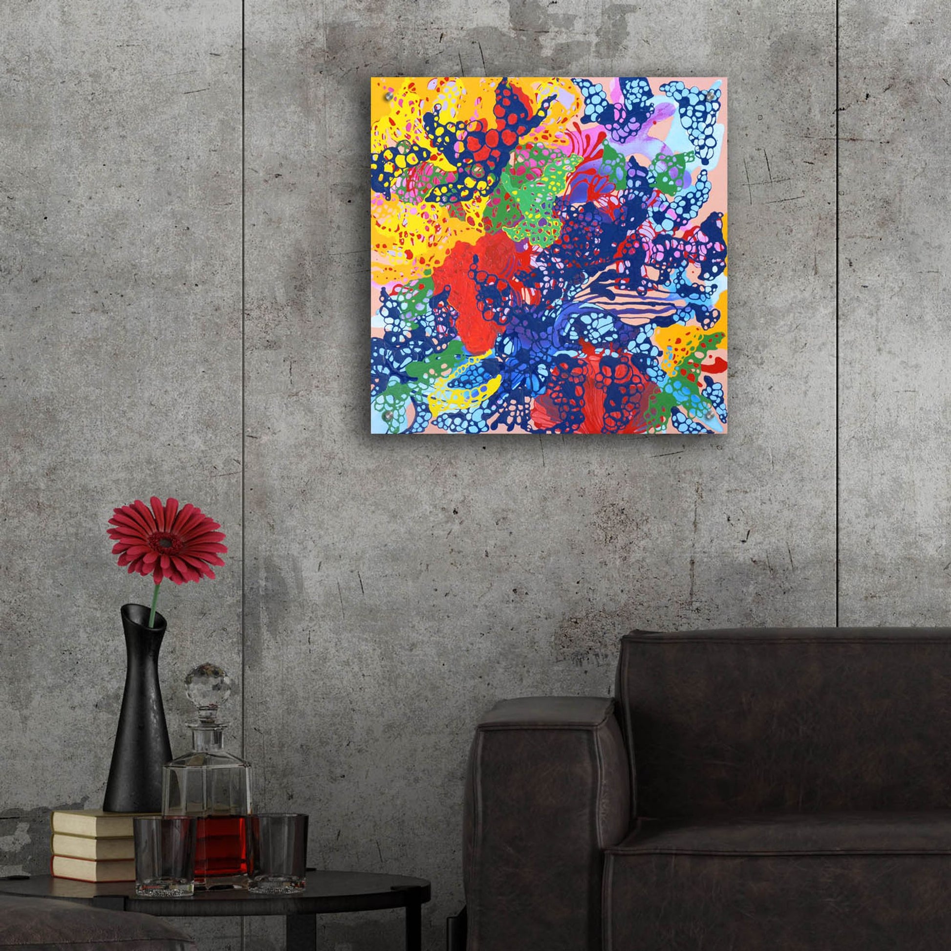 Epic Art ' Curly Cue' by Sofie Siegmann, Acrylic Glass Wall Art,24x24