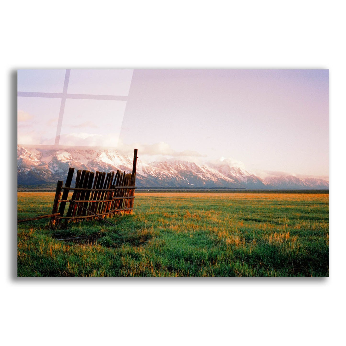 Epic Art ' Fence In Jackson' by Sol Rapson, Acrylic Glass Wall Art,24x16