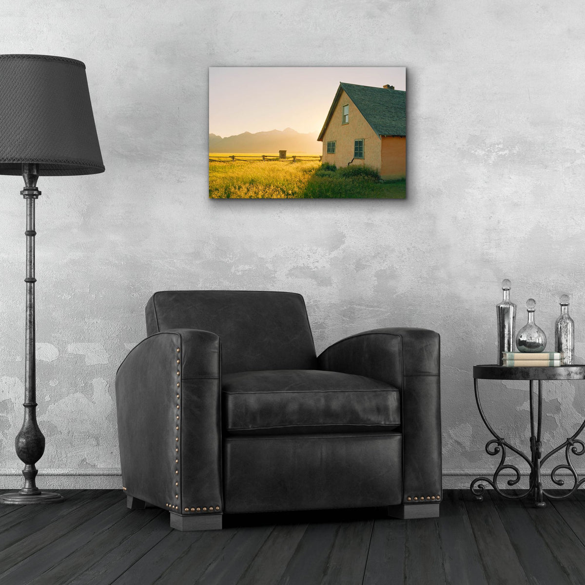 Epic Art ' Golden Tetons' by Sol Rapson, Acrylic Glass Wall Art,24x16