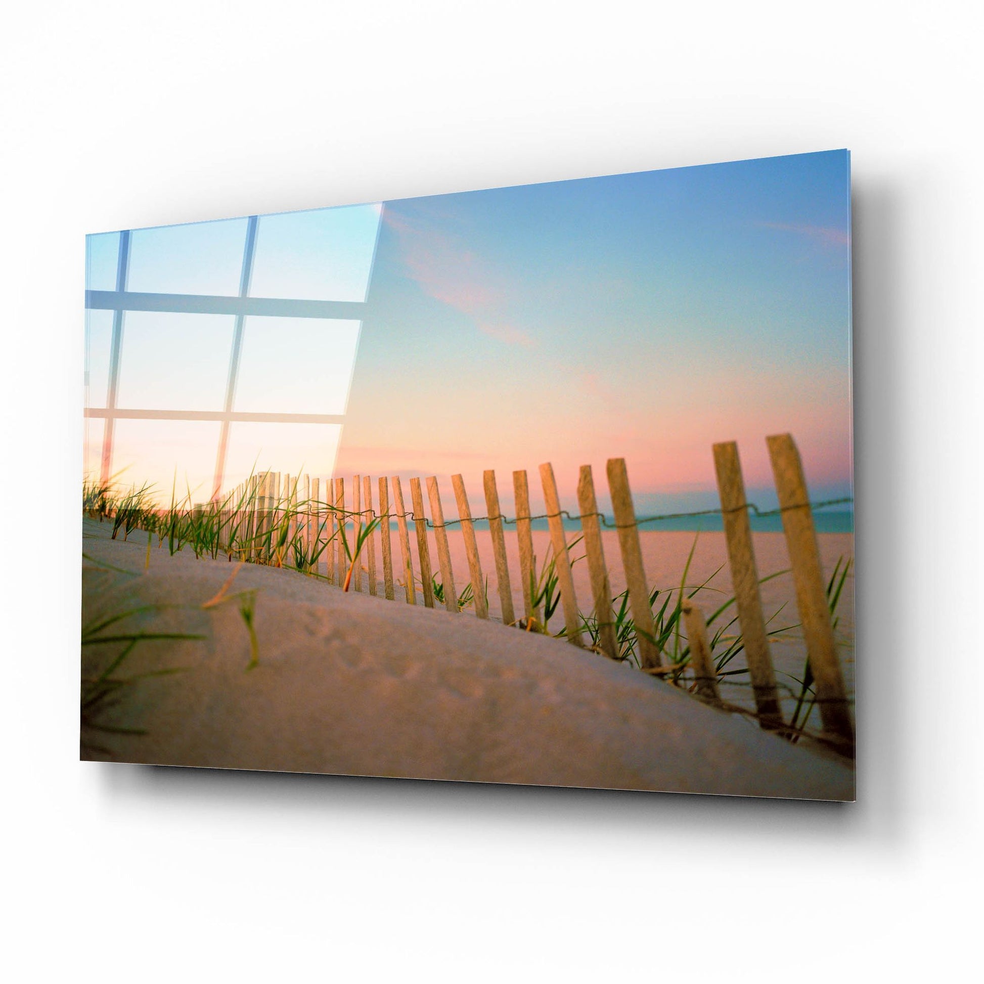 Epic Art ' Sunset By The Atlantic' by Sol Rapson, Acrylic Glass Wall Art,16x12