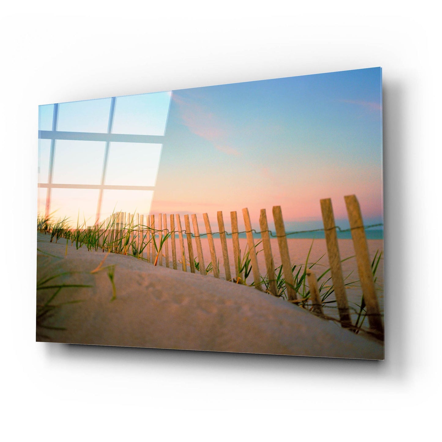 Epic Art ' Sunset By The Atlantic' by Sol Rapson, Acrylic Glass Wall Art,24x16