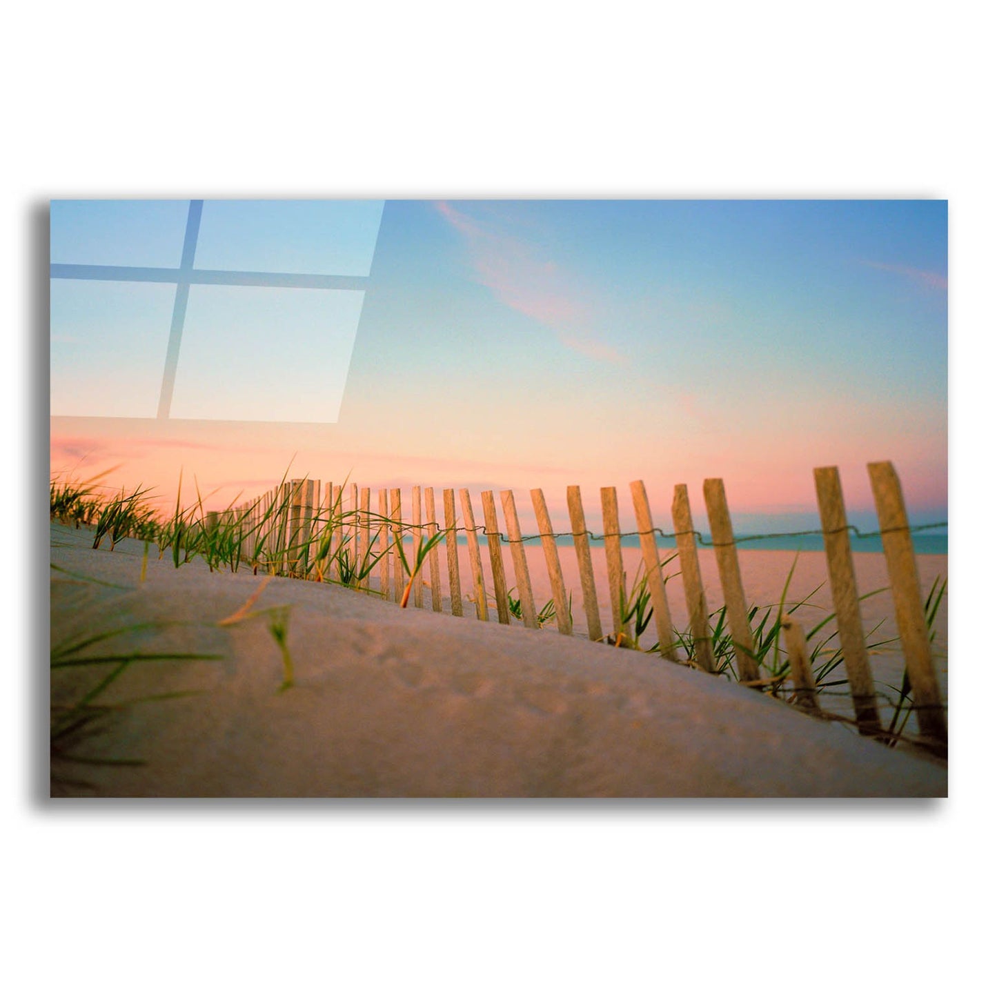 Epic Art ' Sunset By The Atlantic' by Sol Rapson, Acrylic Glass Wall Art,24x16