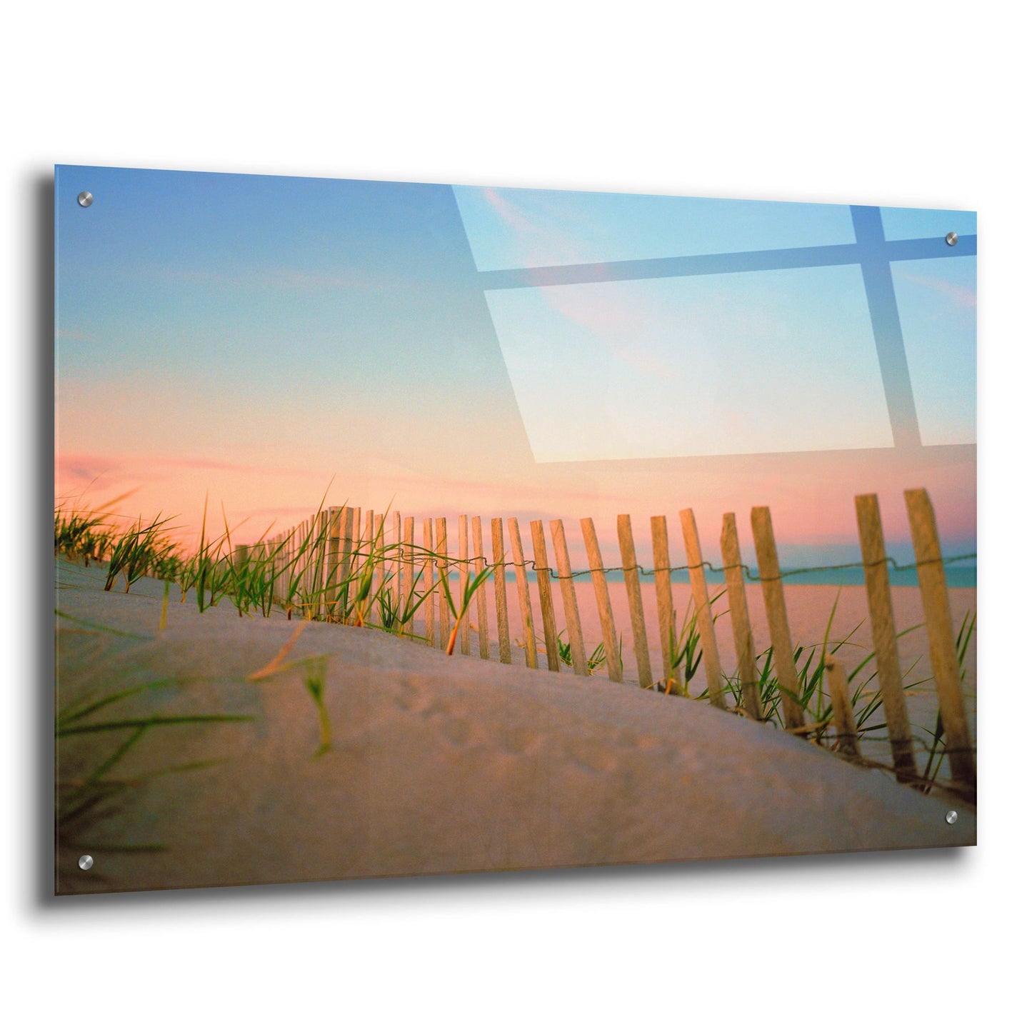 Epic Art ' Sunset By The Atlantic' by Sol Rapson, Acrylic Glass Wall Art,36x24