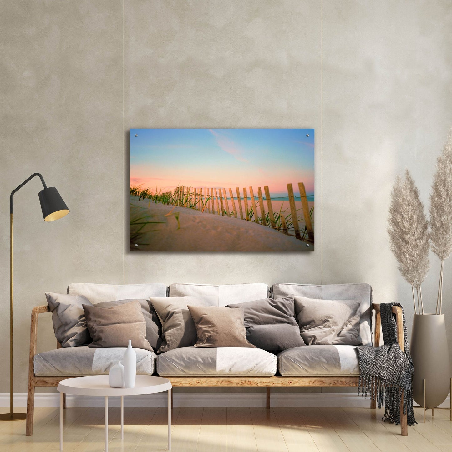 Epic Art ' Sunset By The Atlantic' by Sol Rapson, Acrylic Glass Wall Art,36x24