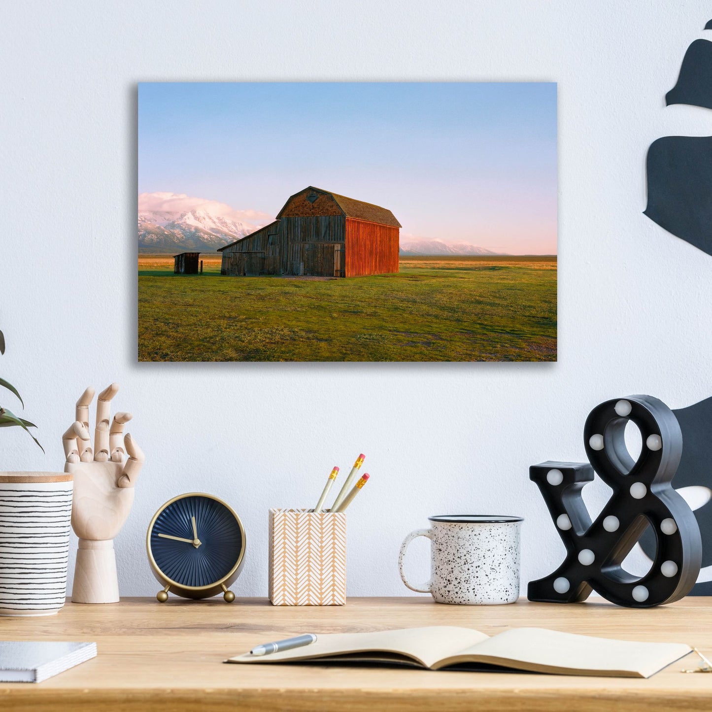 Epic Art ' The Ol' Barn' by Sol Rapson, Acrylic Glass Wall Art,16x12