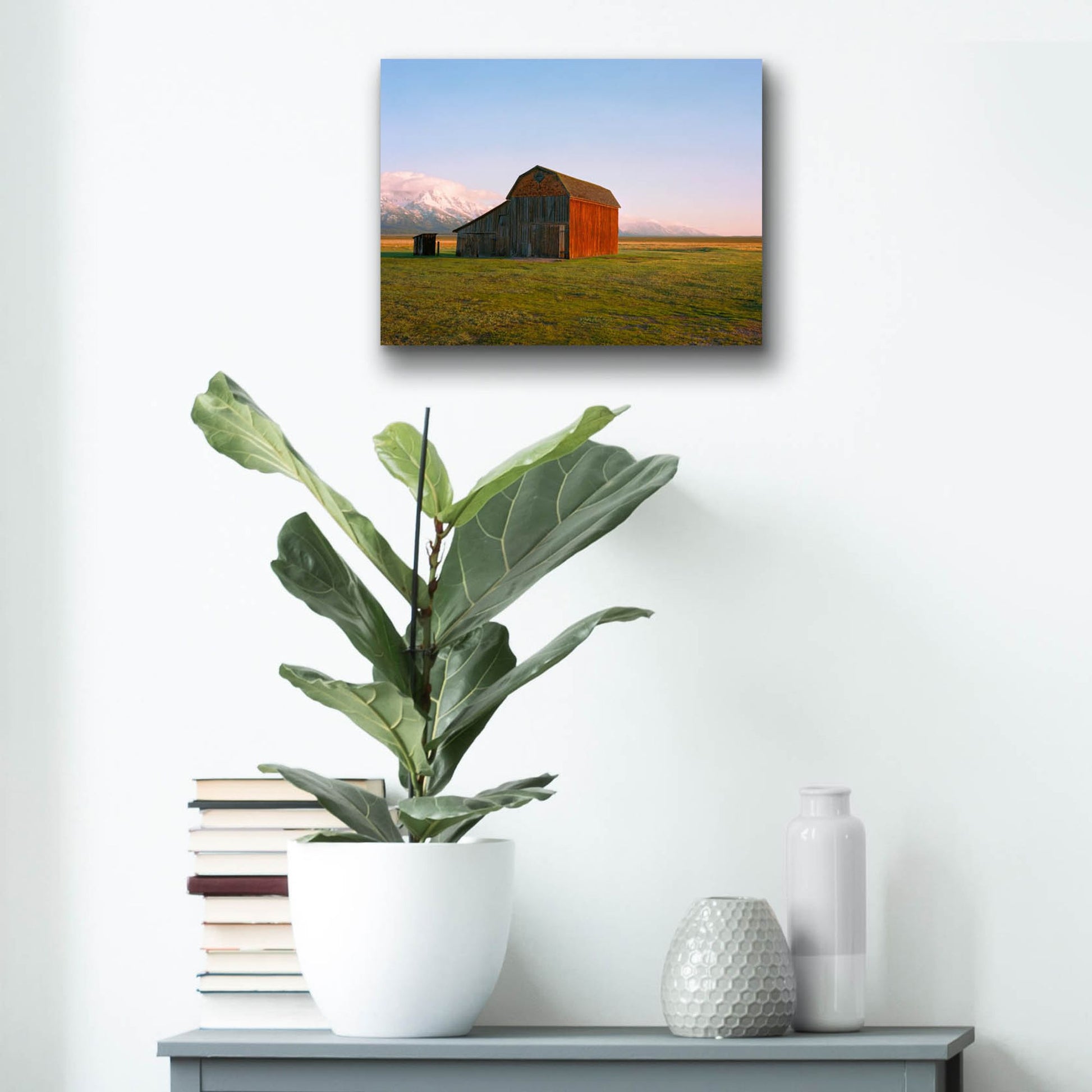 Epic Art ' The Ol' Barn' by Sol Rapson, Acrylic Glass Wall Art,16x12