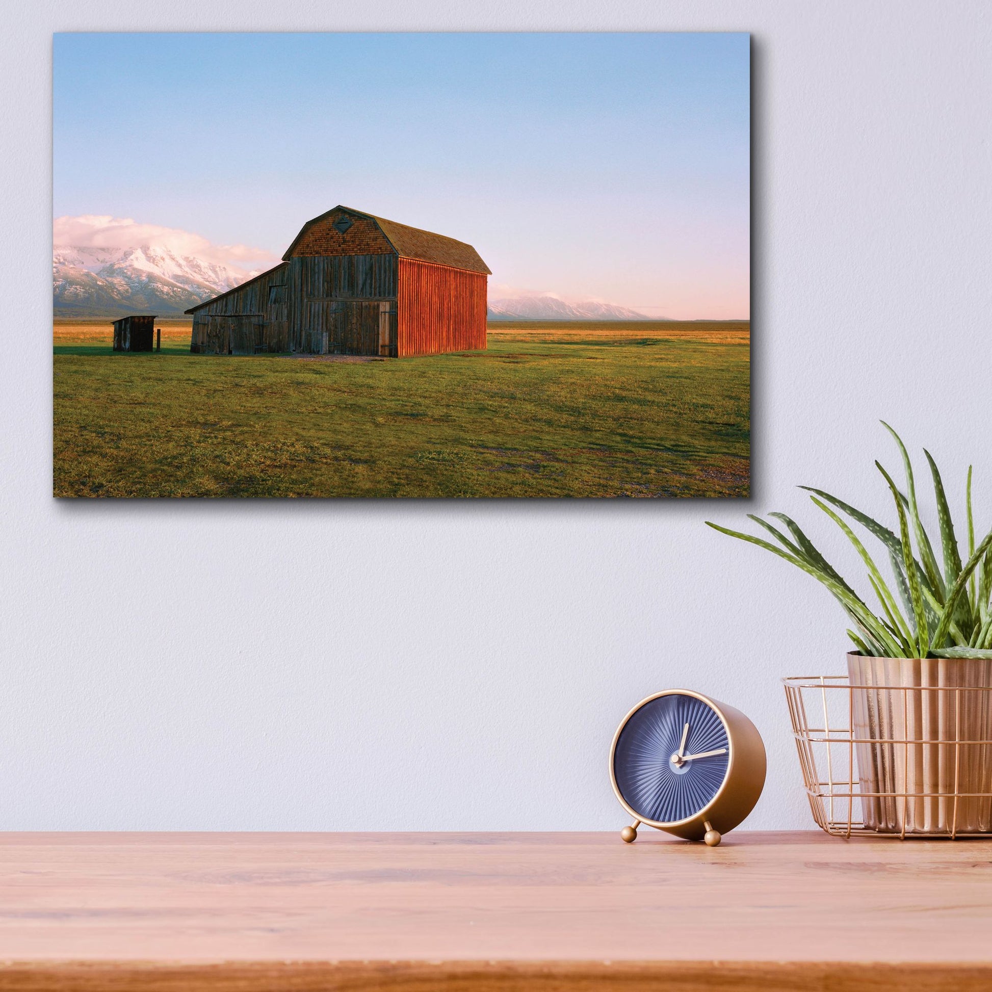 Epic Art ' The Ol' Barn' by Sol Rapson, Acrylic Glass Wall Art,16x12