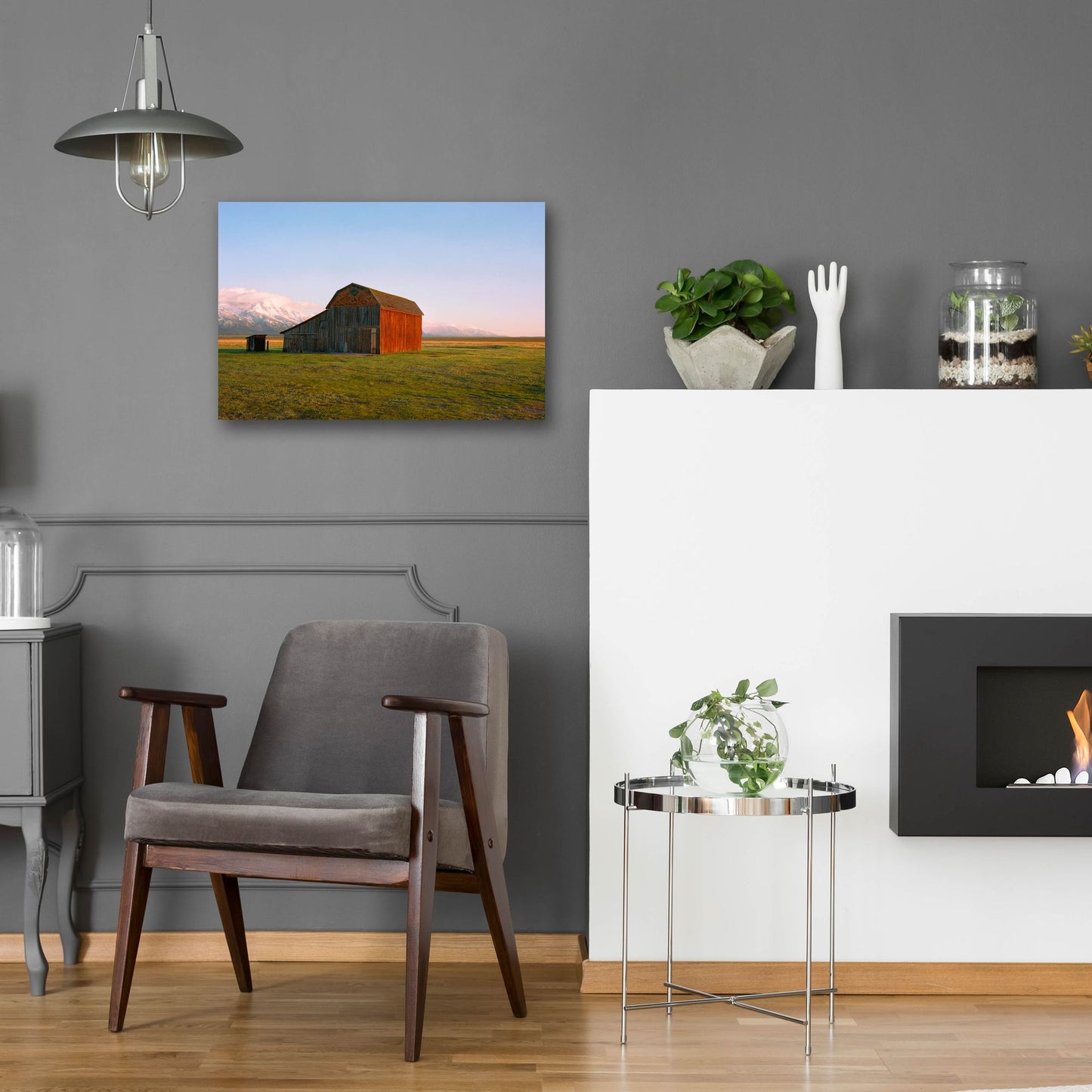 Epic Art ' The Ol' Barn' by Sol Rapson, Acrylic Glass Wall Art,24x16