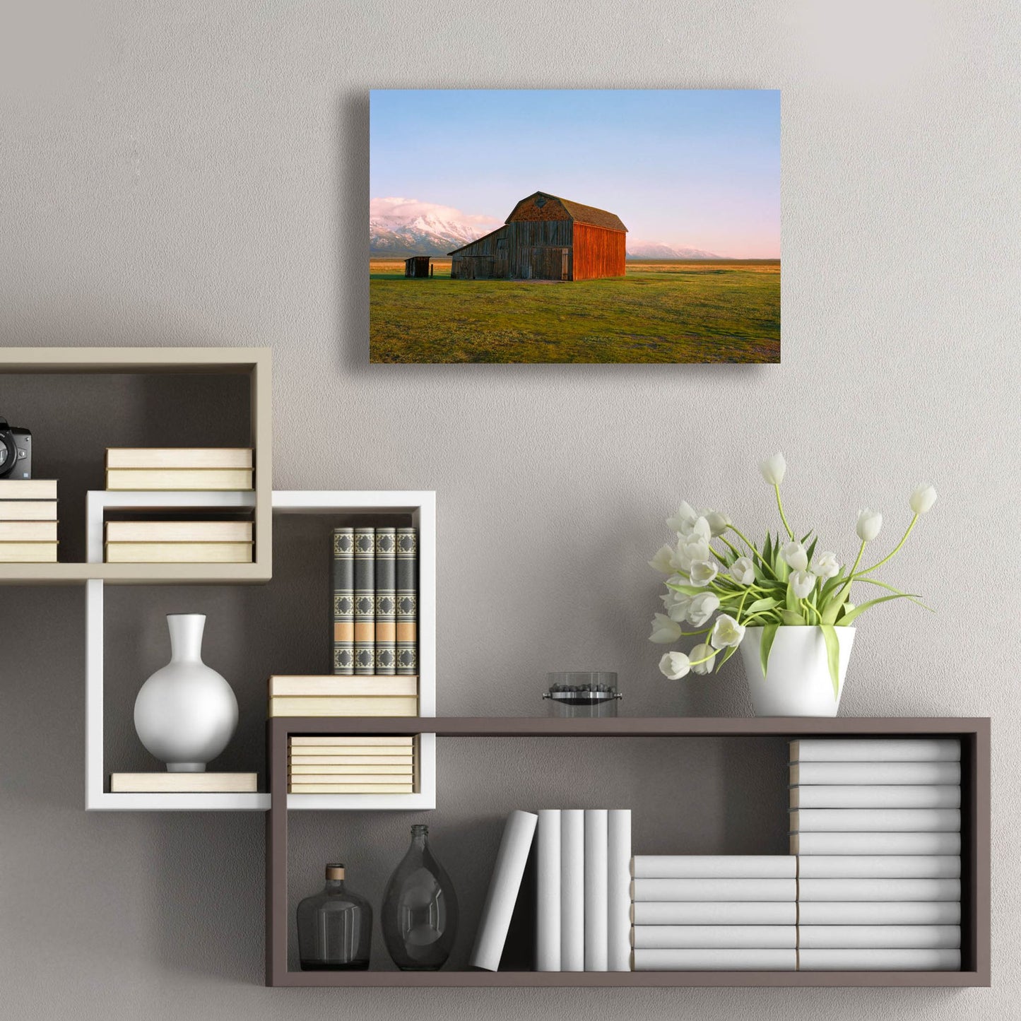 Epic Art ' The Ol' Barn' by Sol Rapson, Acrylic Glass Wall Art,24x16