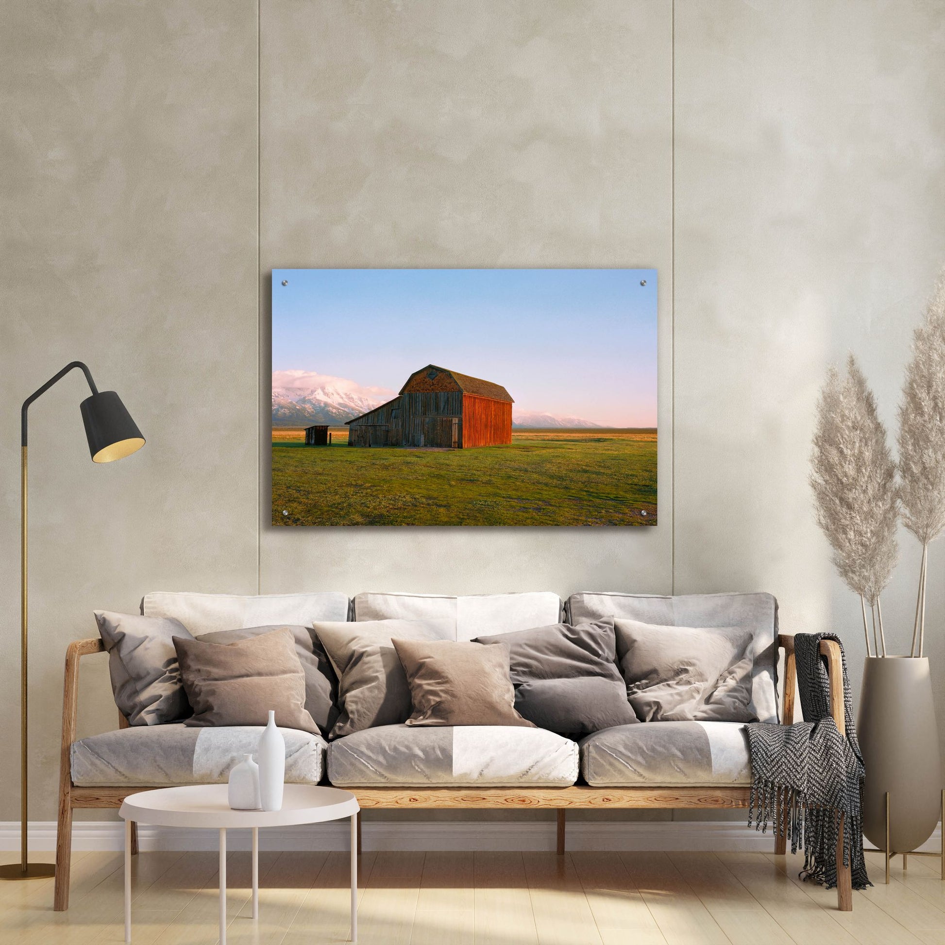 Epic Art ' The Ol' Barn' by Sol Rapson, Acrylic Glass Wall Art,36x24