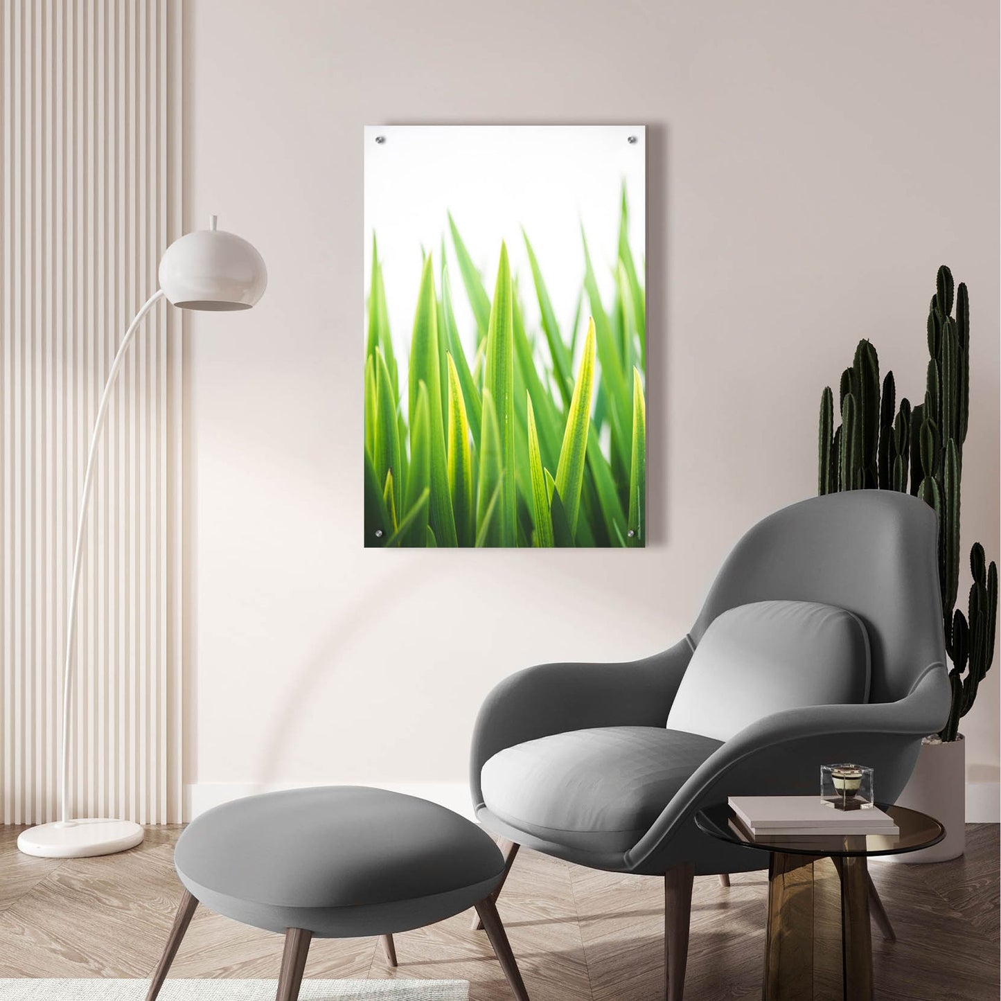 Epic Art ' Blades of Green 2' by Sonja Quintero, Acrylic Glass Wall Art,24x36