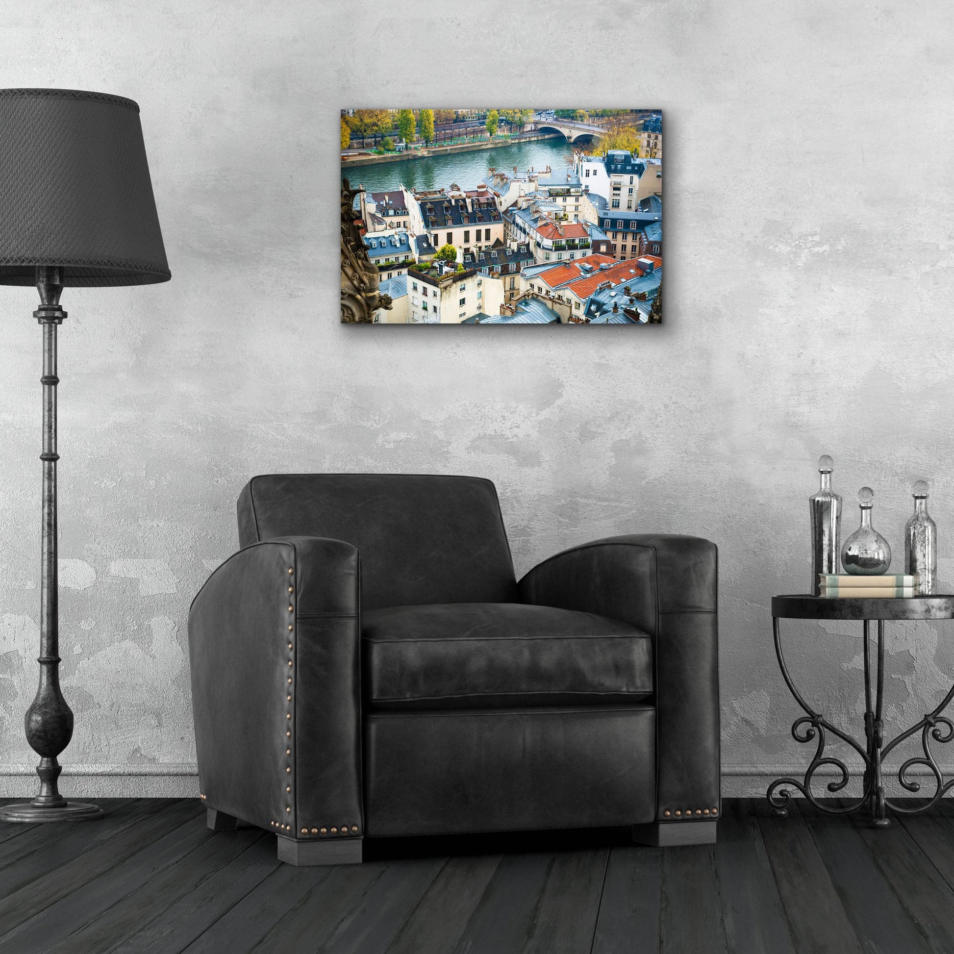 Epic Art ' Paris Rooftops' by Sonja Quintero, Acrylic Glass Wall Art,24x16