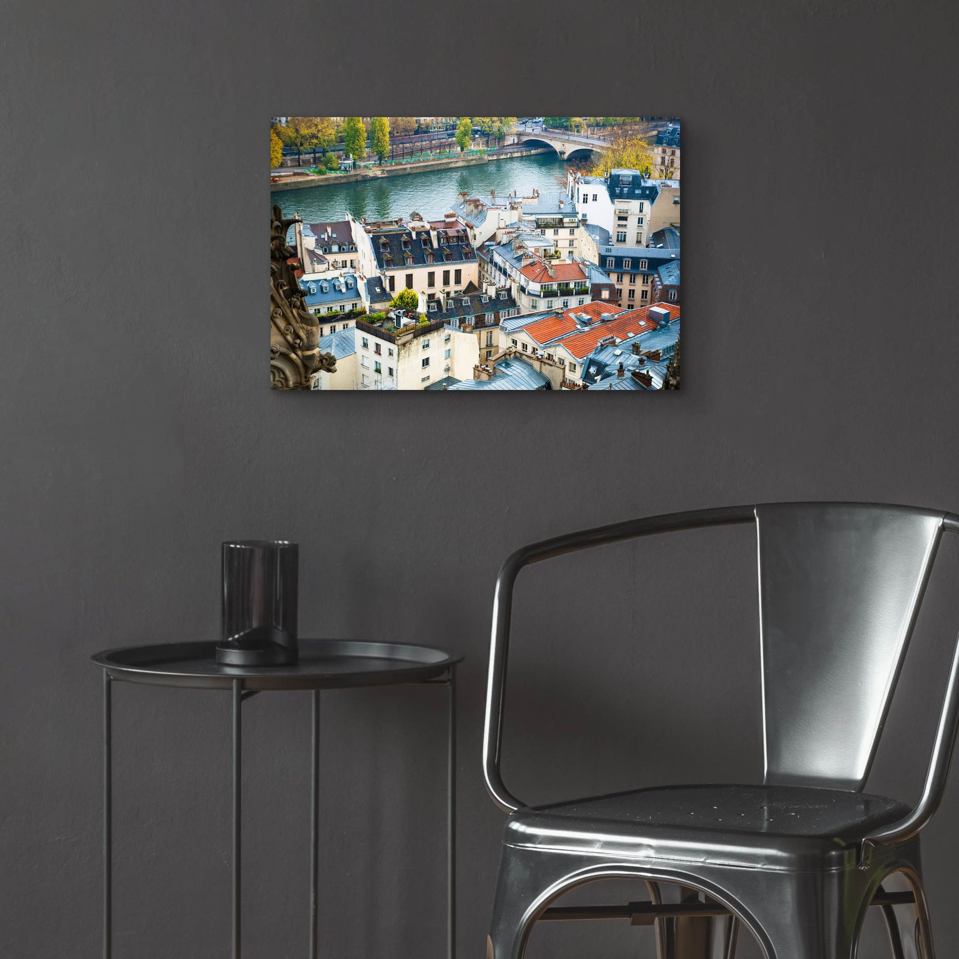 Epic Art ' Paris Rooftops' by Sonja Quintero, Acrylic Glass Wall Art,24x16