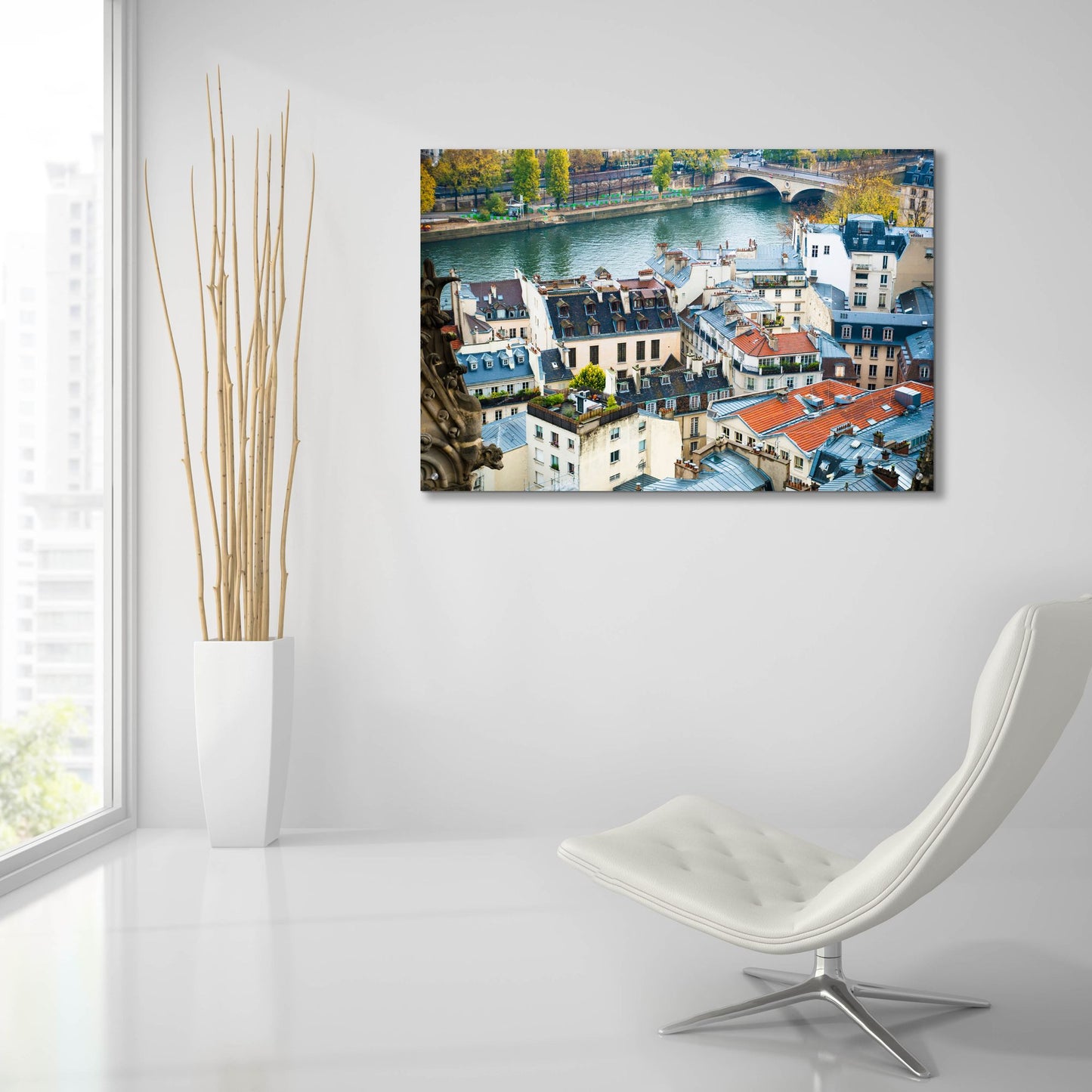 Epic Art ' Paris Rooftops' by Sonja Quintero, Acrylic Glass Wall Art,36x24