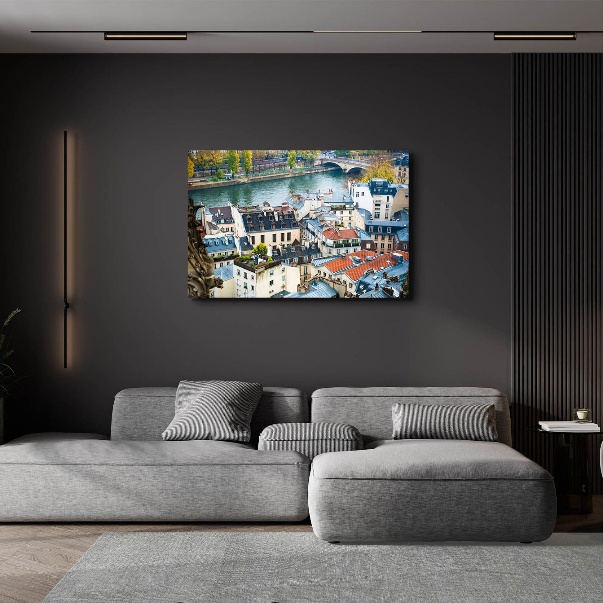 Epic Art ' Paris Rooftops' by Sonja Quintero, Acrylic Glass Wall Art,36x24