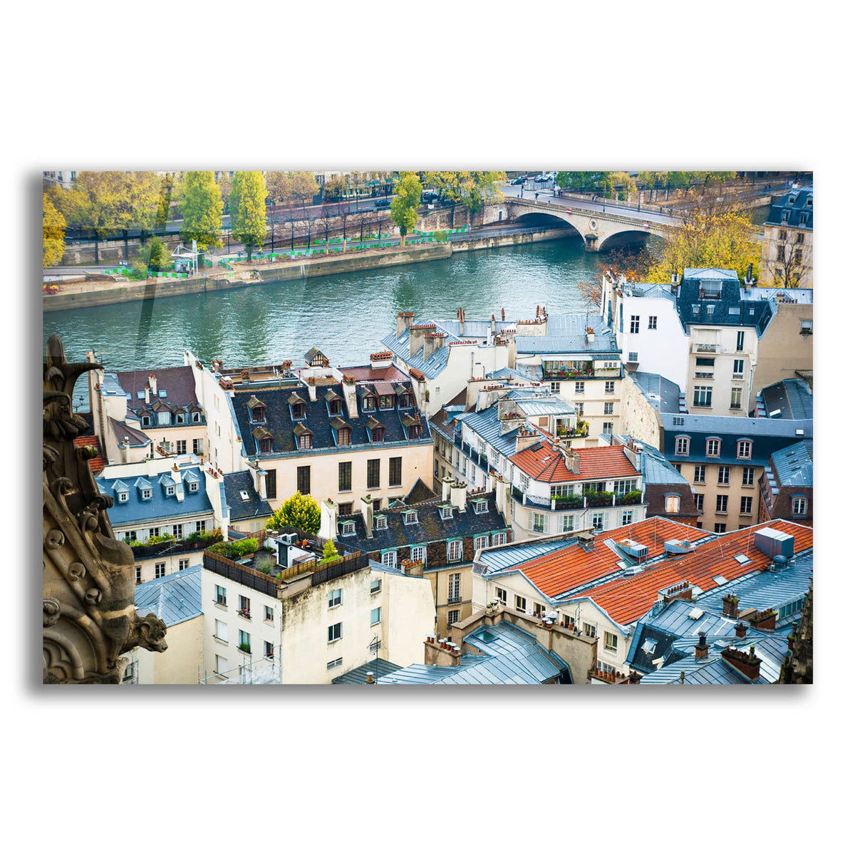 Epic Art ' Paris Rooftops' by Sonja Quintero, Acrylic Glass Wall Art