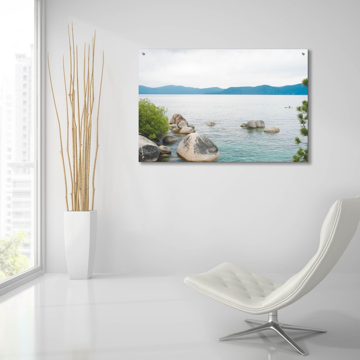 Epic Art ' Sand Harbor Afternoon 1' by Sonja Quintero, Acrylic Glass Wall Art,36x24