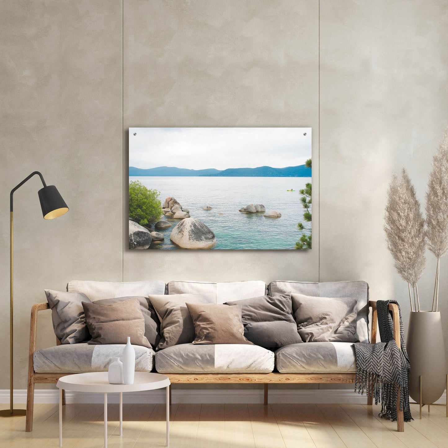 Epic Art ' Sand Harbor Afternoon 1' by Sonja Quintero, Acrylic Glass Wall Art,36x24