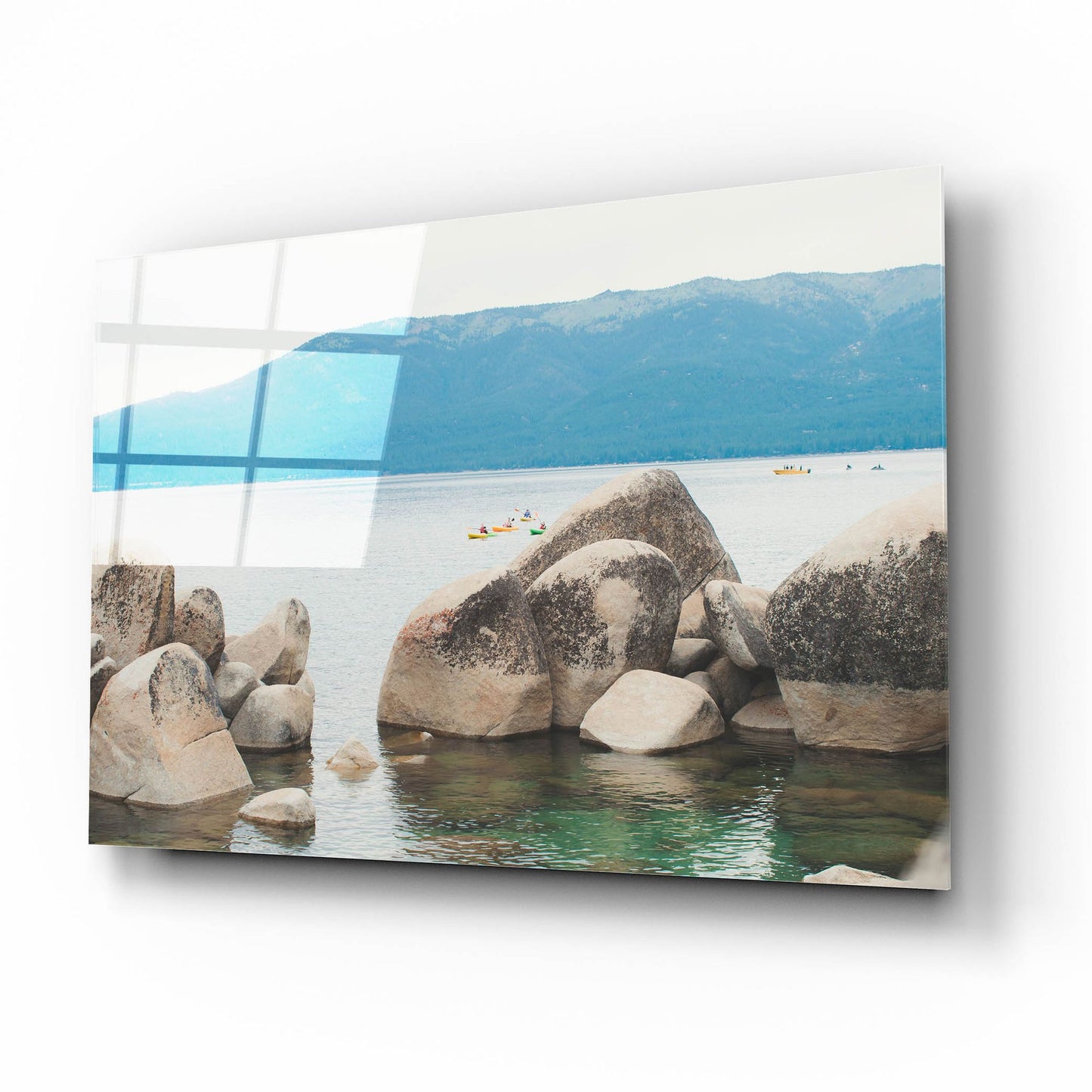 Epic Art ' Sand Harbor Afternoon 2' by Sonja Quintero, Acrylic Glass Wall Art,16x12