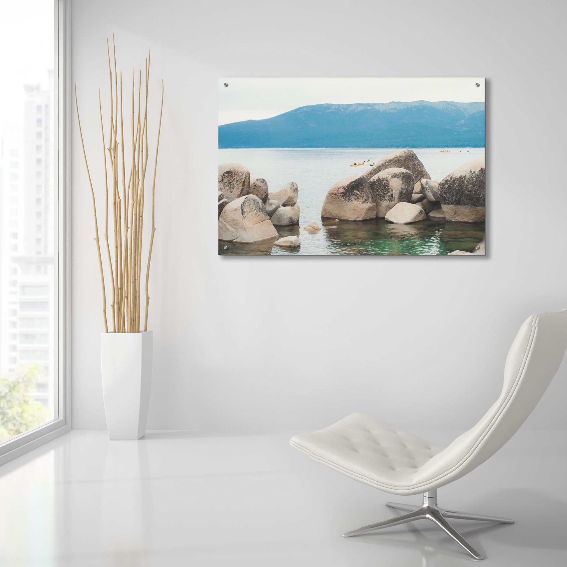 Epic Art ' Sand Harbor Afternoon 2' by Sonja Quintero, Acrylic Glass Wall Art,36x24