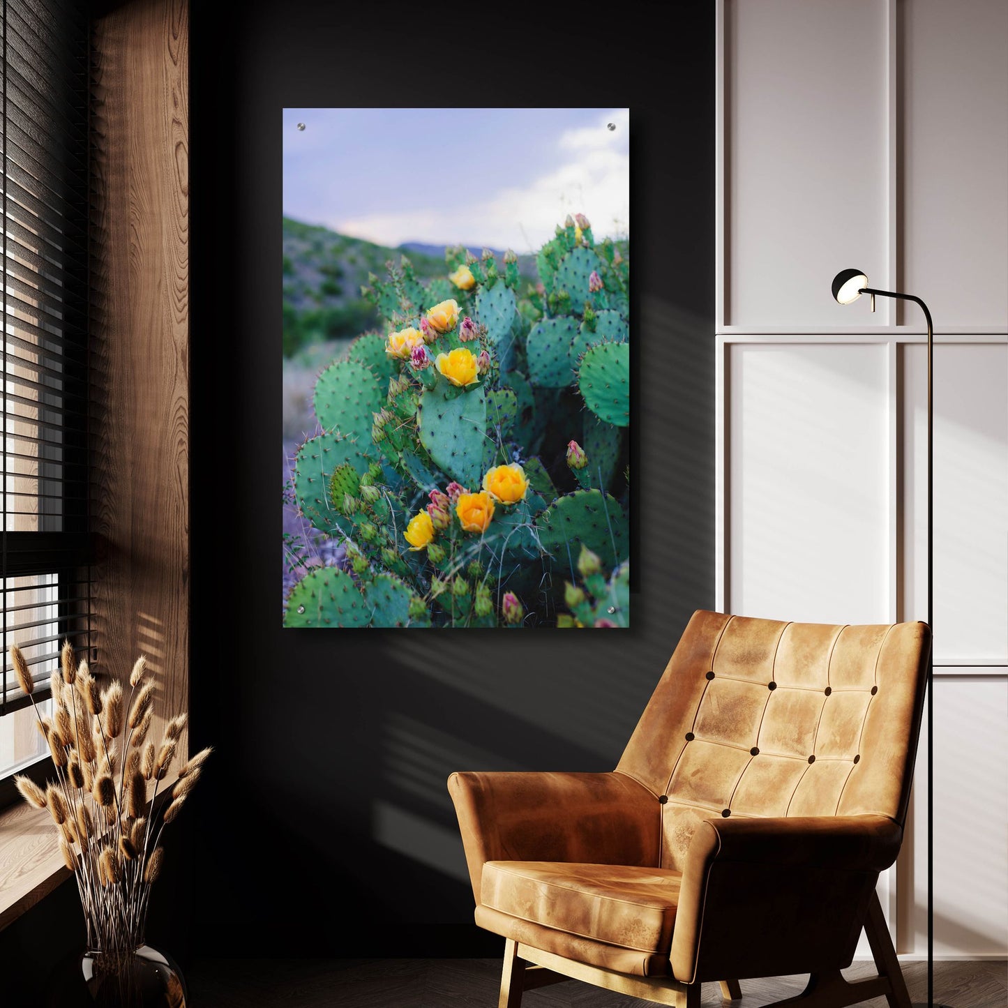 Epic Art ' Spring Cacti 2' by Sonja Quintero, Acrylic Glass Wall Art,24x36