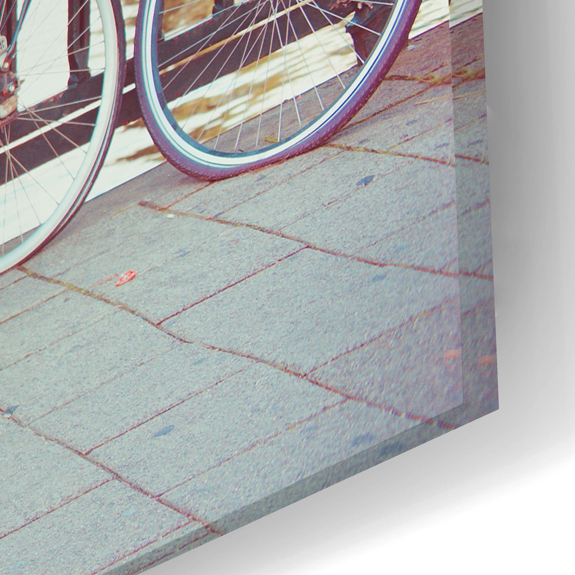 Epic Art ' Amsterdam Bikes 1' by Sonja Quintero, Acrylic Glass Wall Art,24x16