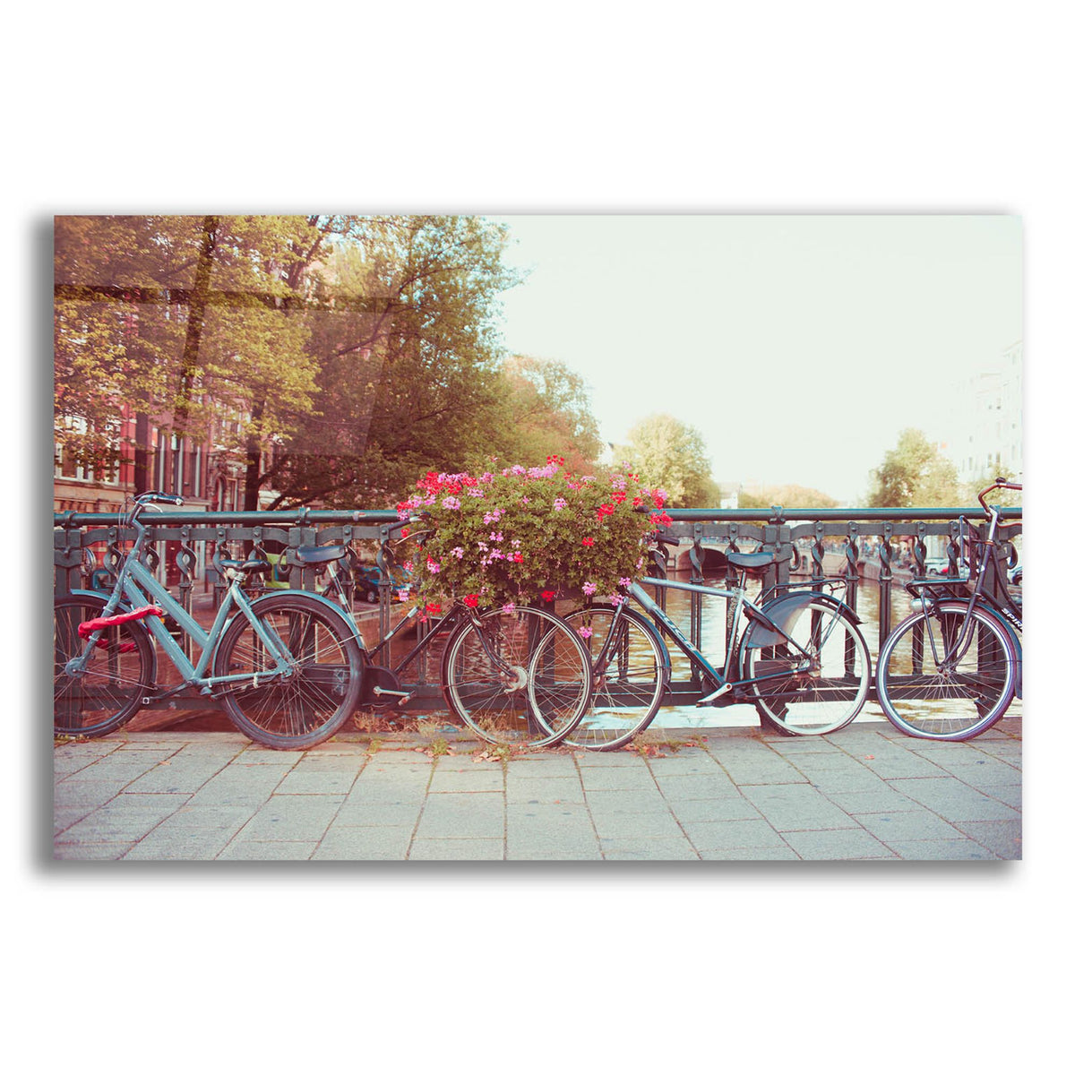 Epic Art ' Amsterdam Bikes 1' by Sonja Quintero, Acrylic Glass Wall Art