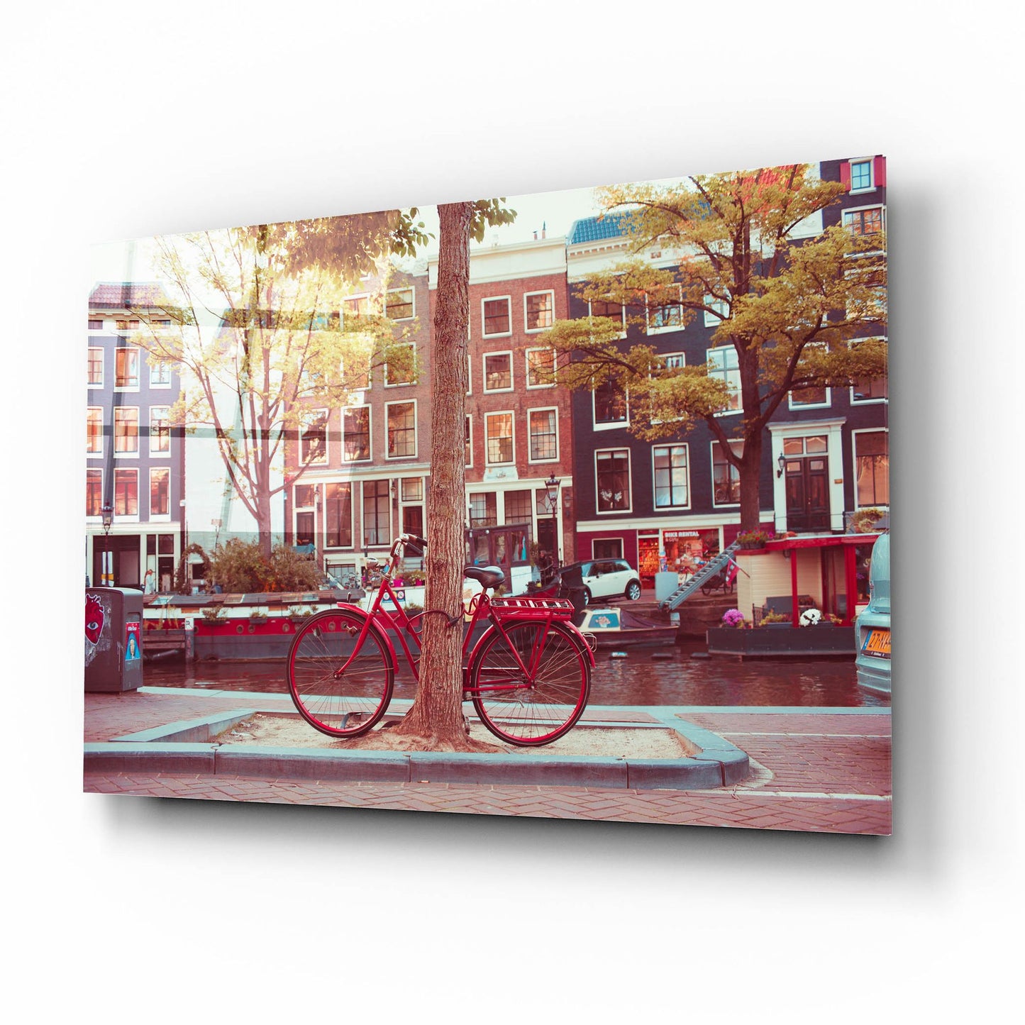 Epic Art ' Amsterdam Bikes 2' by Sonja Quintero, Acrylic Glass Wall Art,16x12