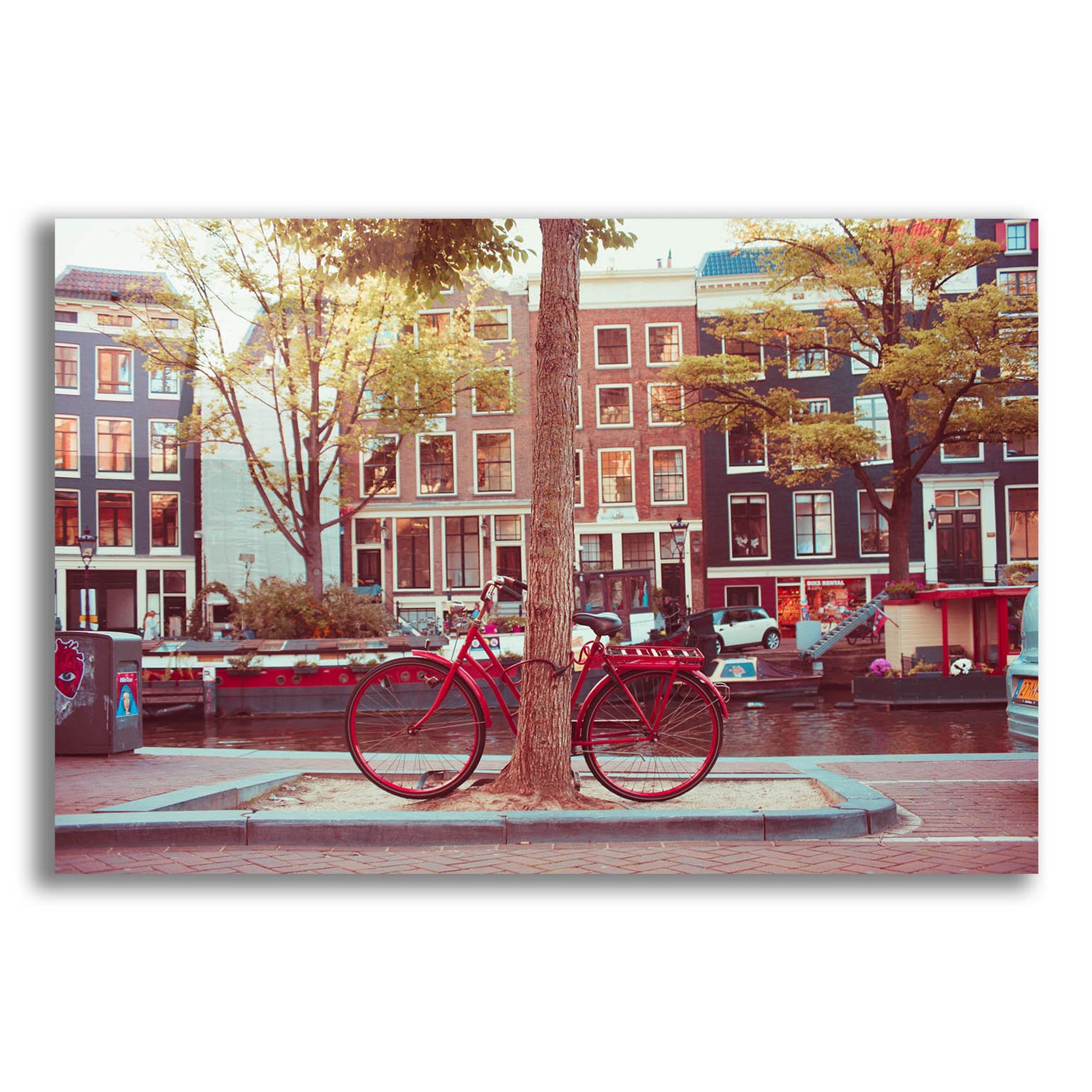 Epic Art ' Amsterdam Bikes 2' by Sonja Quintero, Acrylic Glass Wall Art,24x16